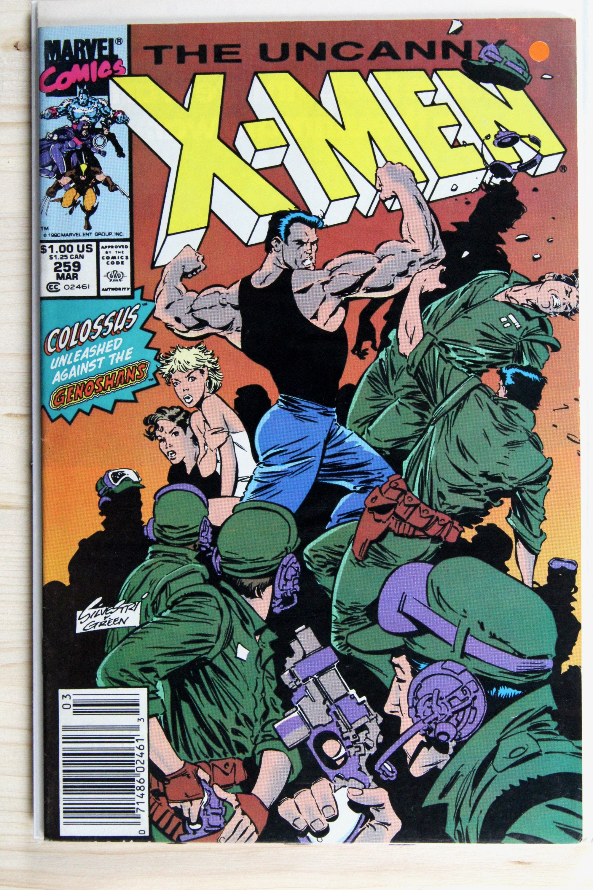 The Uncanny X-Men #259 – Marvel (1990) 9.0 VF/NM Chris Claremont story | Marc Silvestri art | Newsstand