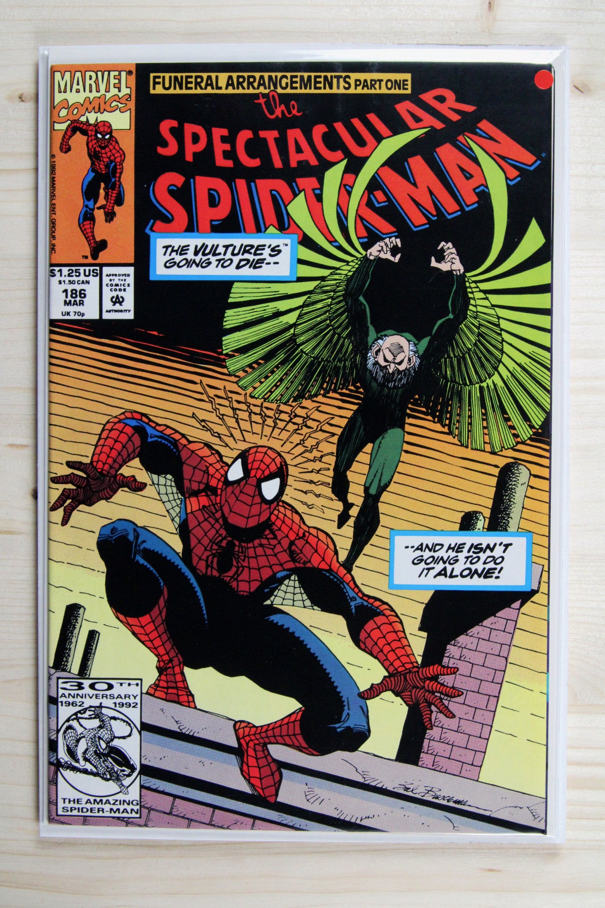 The Spectacular Spider-Man #186 – Marvel (1992) 9.2 NM-