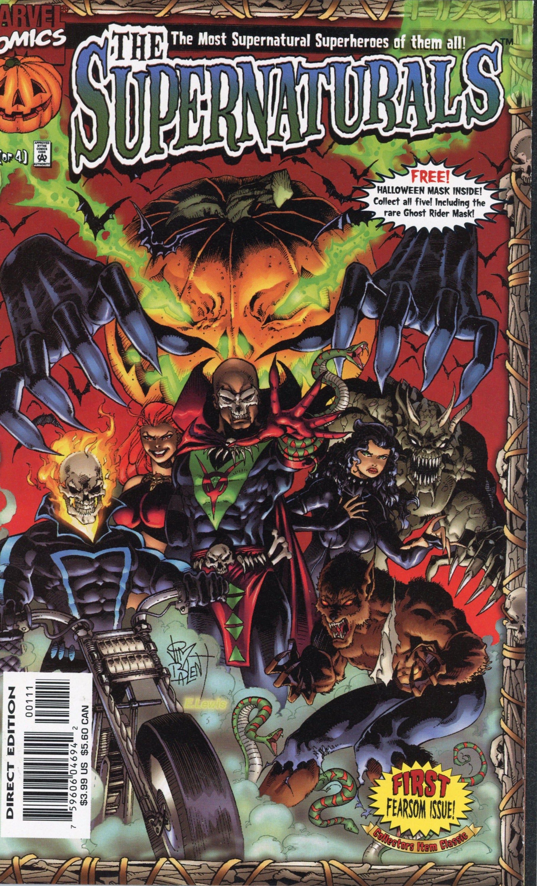 The Supernaturals #1-3 – Marvel (1998) Comic Set