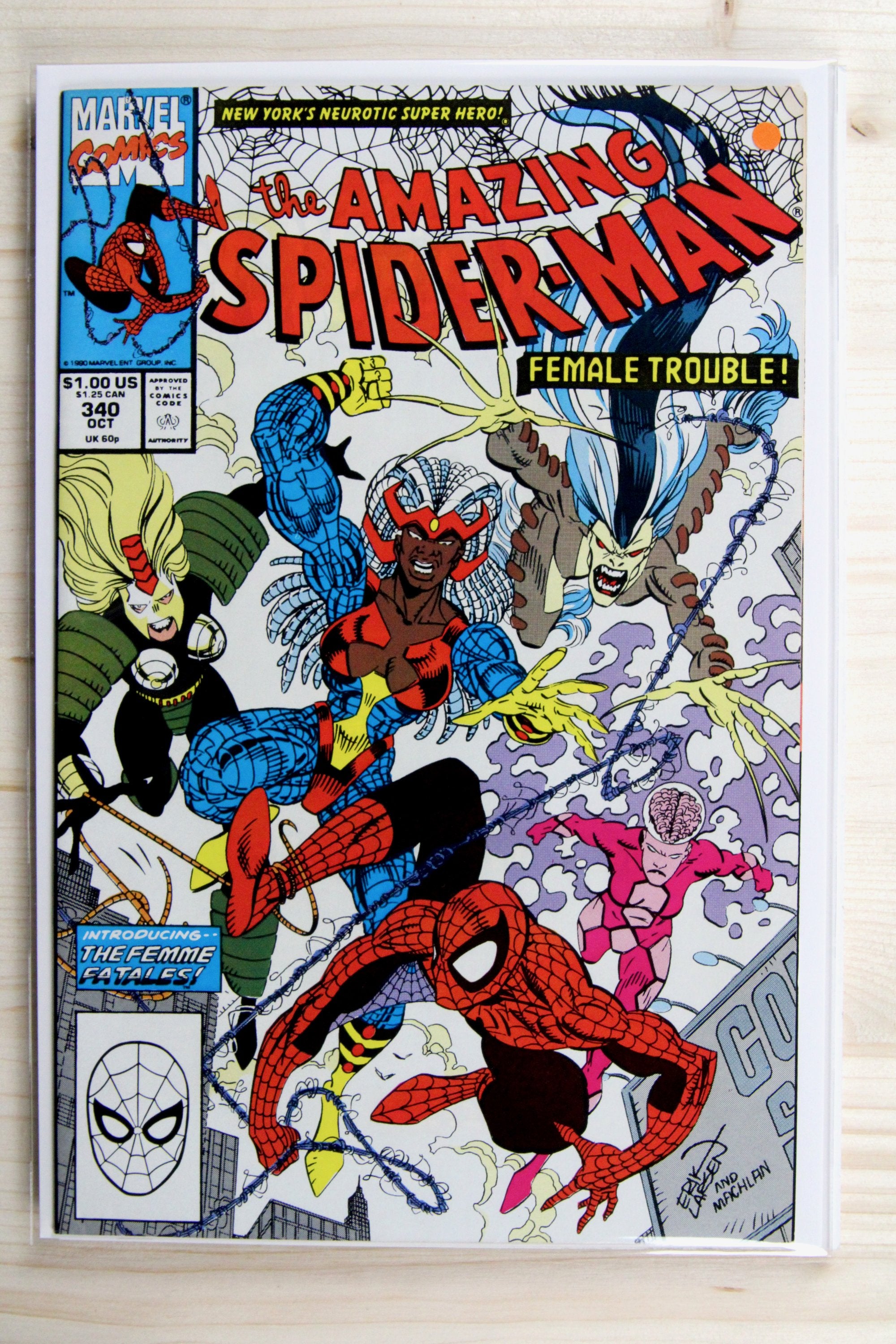 The Amazing Spider-Man #340 – Marvel (1990) 9.0 VF/NM Erik Larsen art