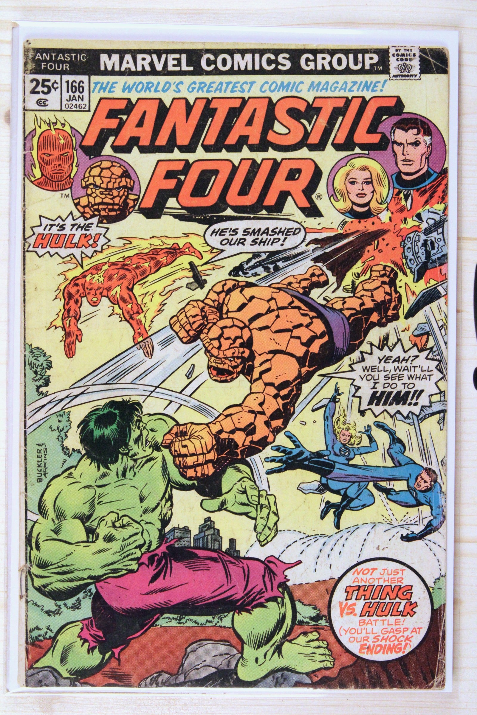 Fantastic Four #166 – Marvel (1976) 5.0 VG/FN