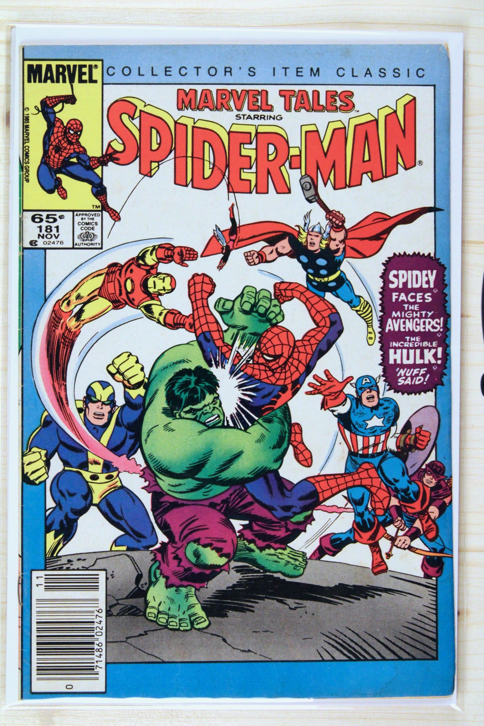 Marvel Tales Starring Spider-Man #181 – Marvel (1985) 5.5 FN- Newsstand Edition
