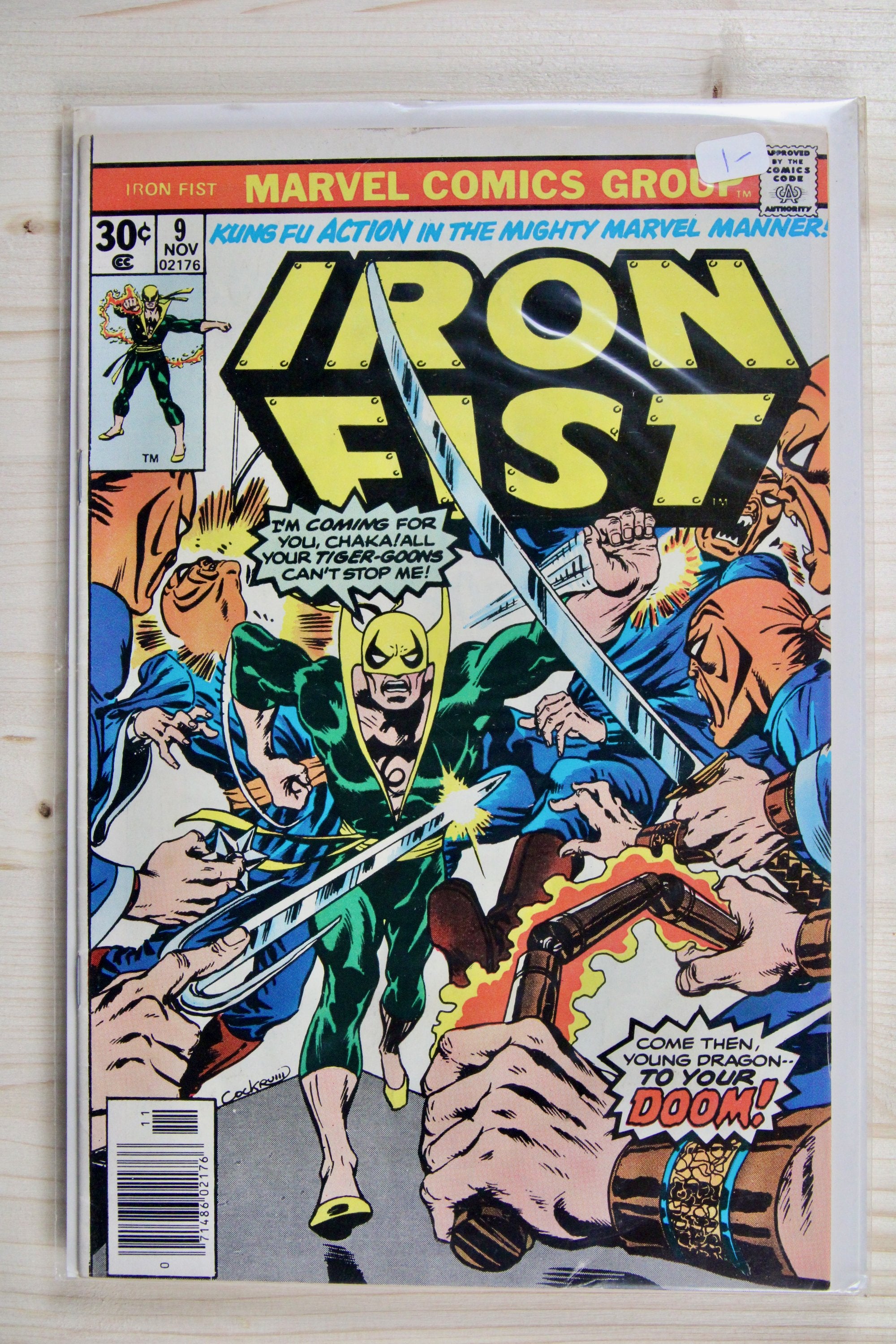 Iron Fist #9 – Marvel (1976) 7.5 VF- Chris Claremont story | John Byrne art