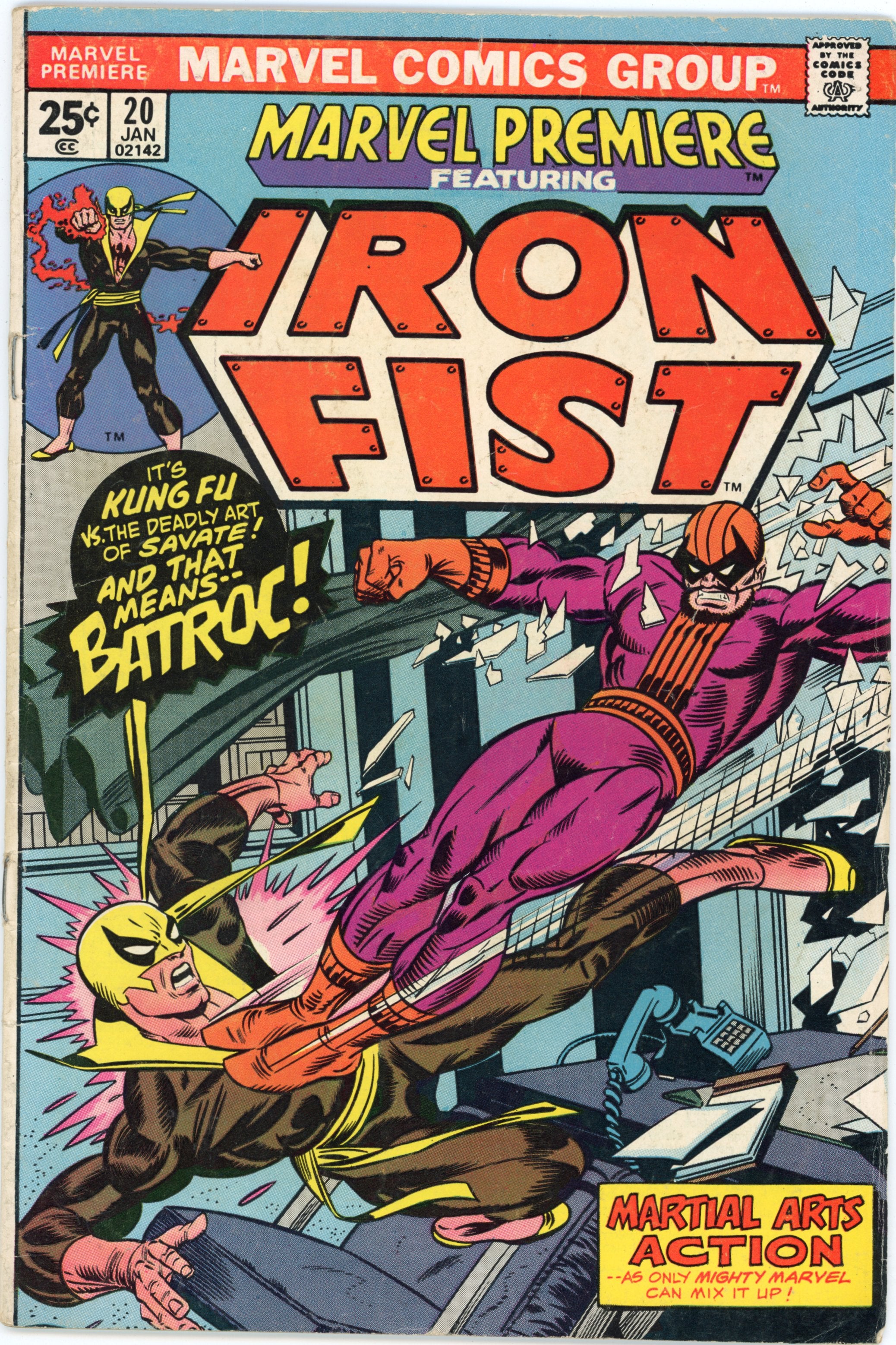 Marvel Premiere #20 – Marvel (1975) Iron Fist FN