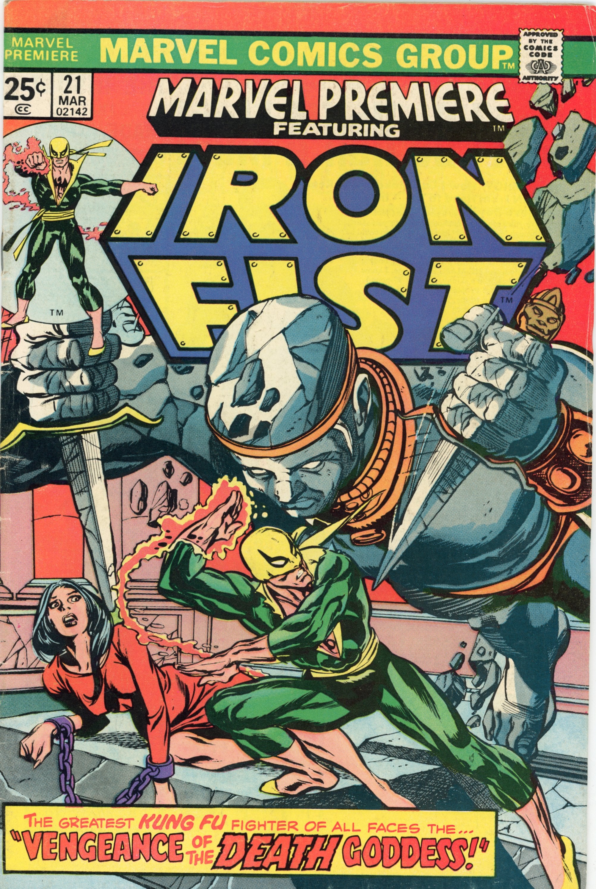 Marvel Premiere #21 – Marvel (1975) Iron Fist FN+