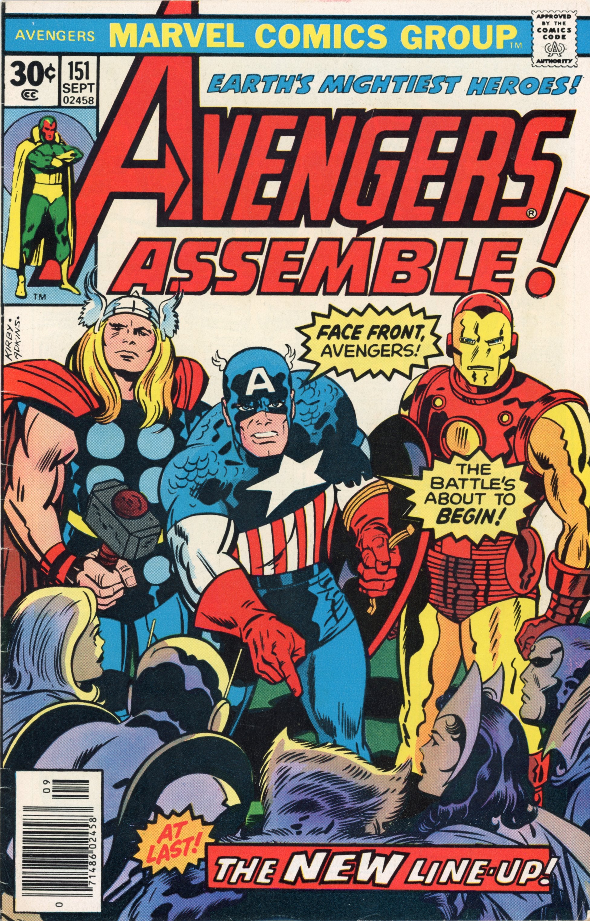 The Avengers #151 – Marvel (1976) FN/VF Beast Joins Avengers