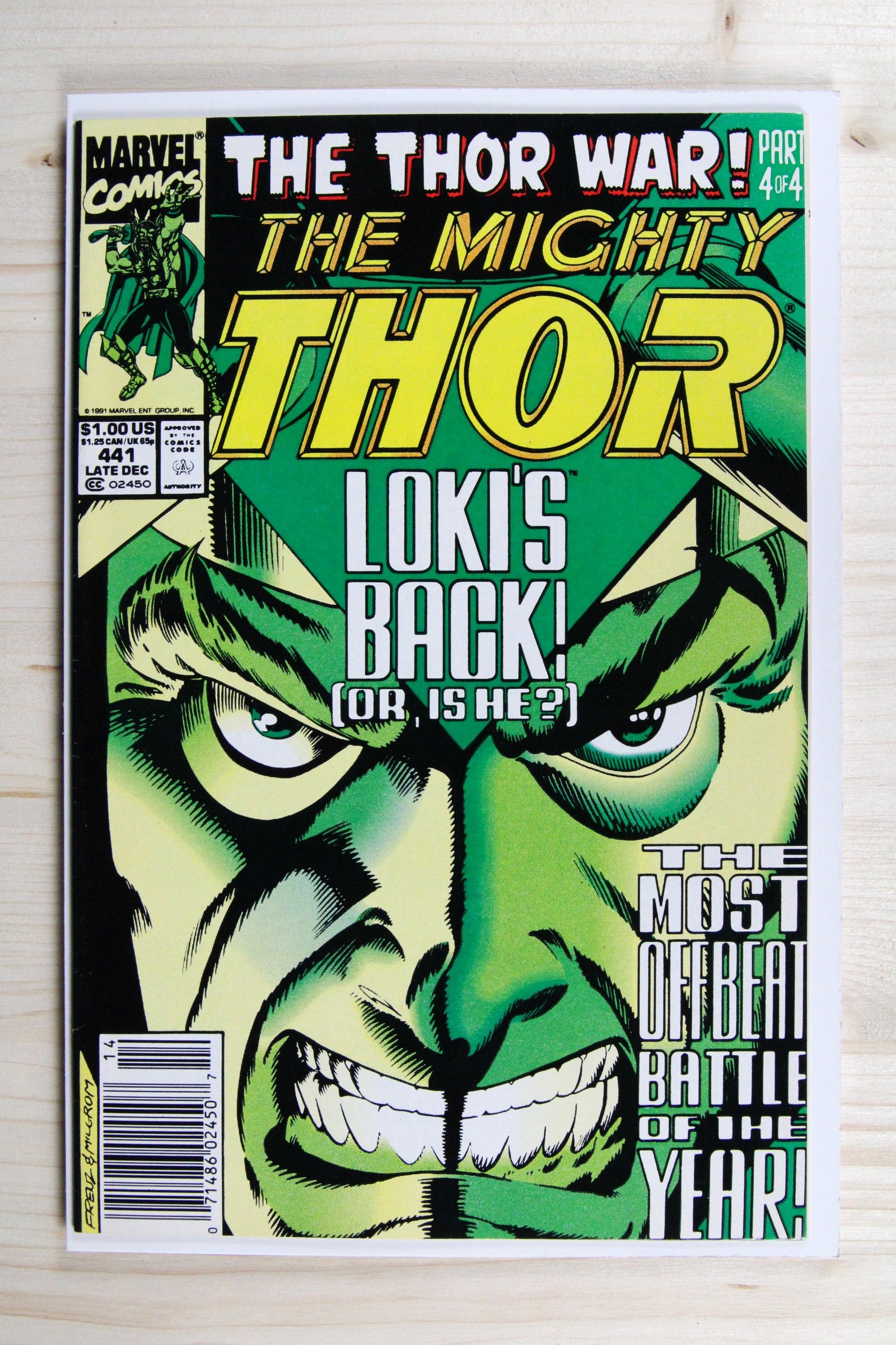 The Mighty Thor #441 – Marvel (1991) 9.2 NM- Newsstand