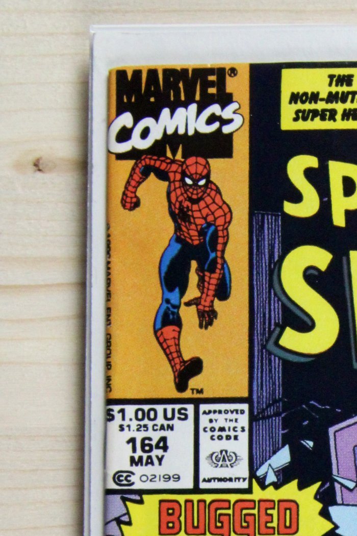 The Spectacular Spider-Man #164 – Marvel (1990) 9.0 VF/NM Newsstand