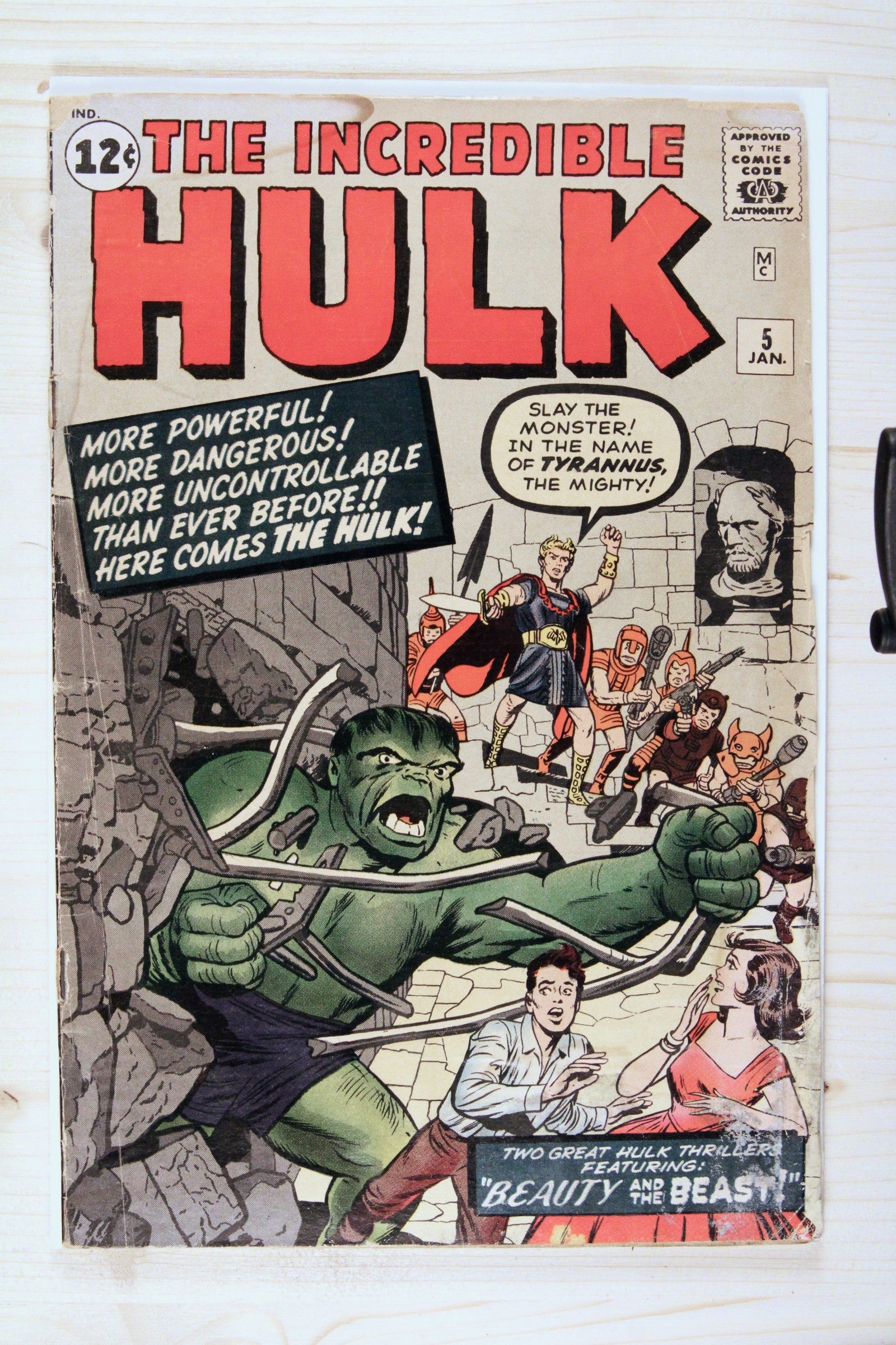 The Incredible Hulk #5 – Marvel (1963) 3.5 VG- Jack Kirby art | Stan Lee story