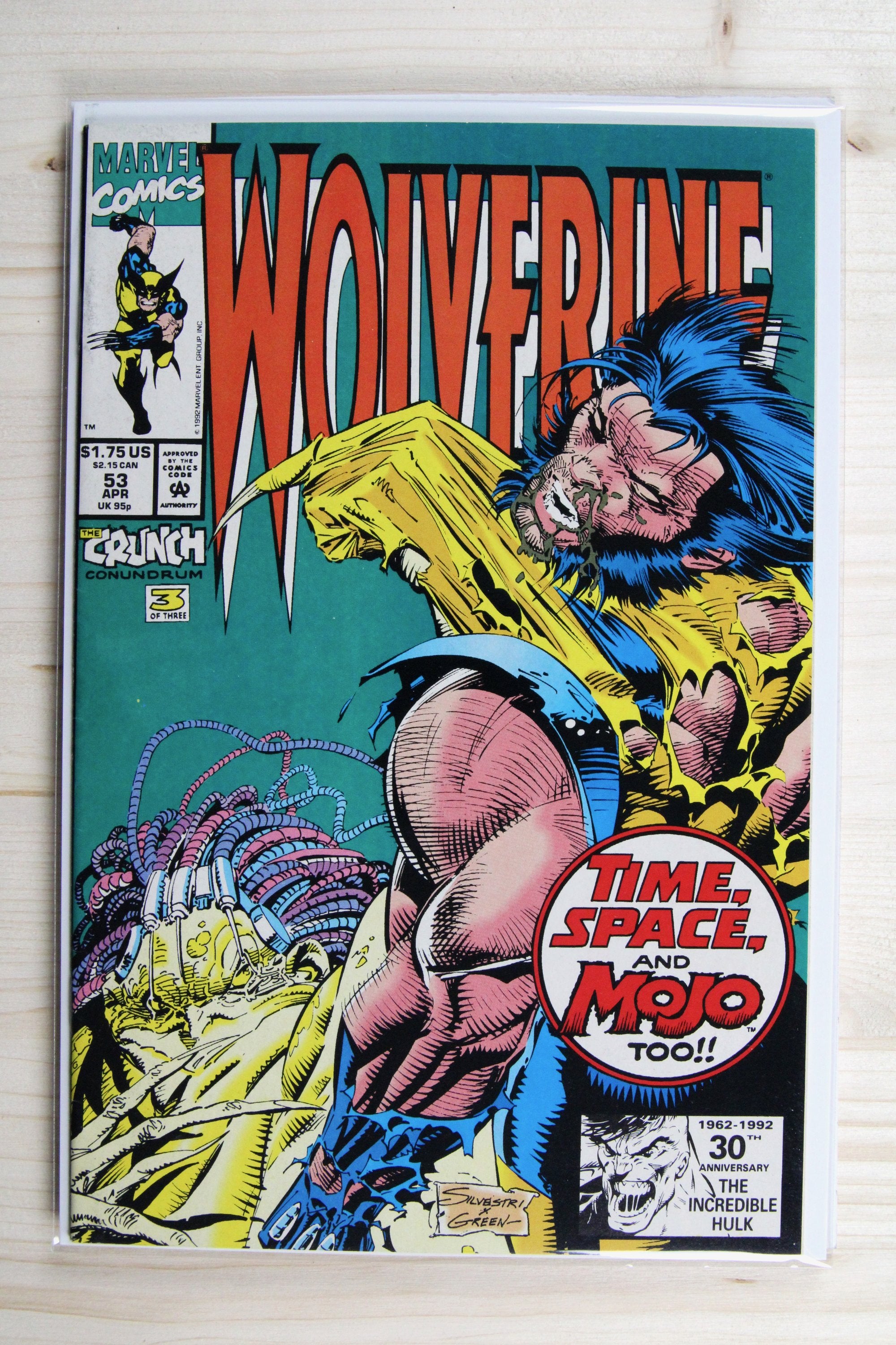 Wolverine #53 – Marvel (1992) 9.0 VF/NM The Crunch Conundrum | Klaus Janson | Marc Silvestri art