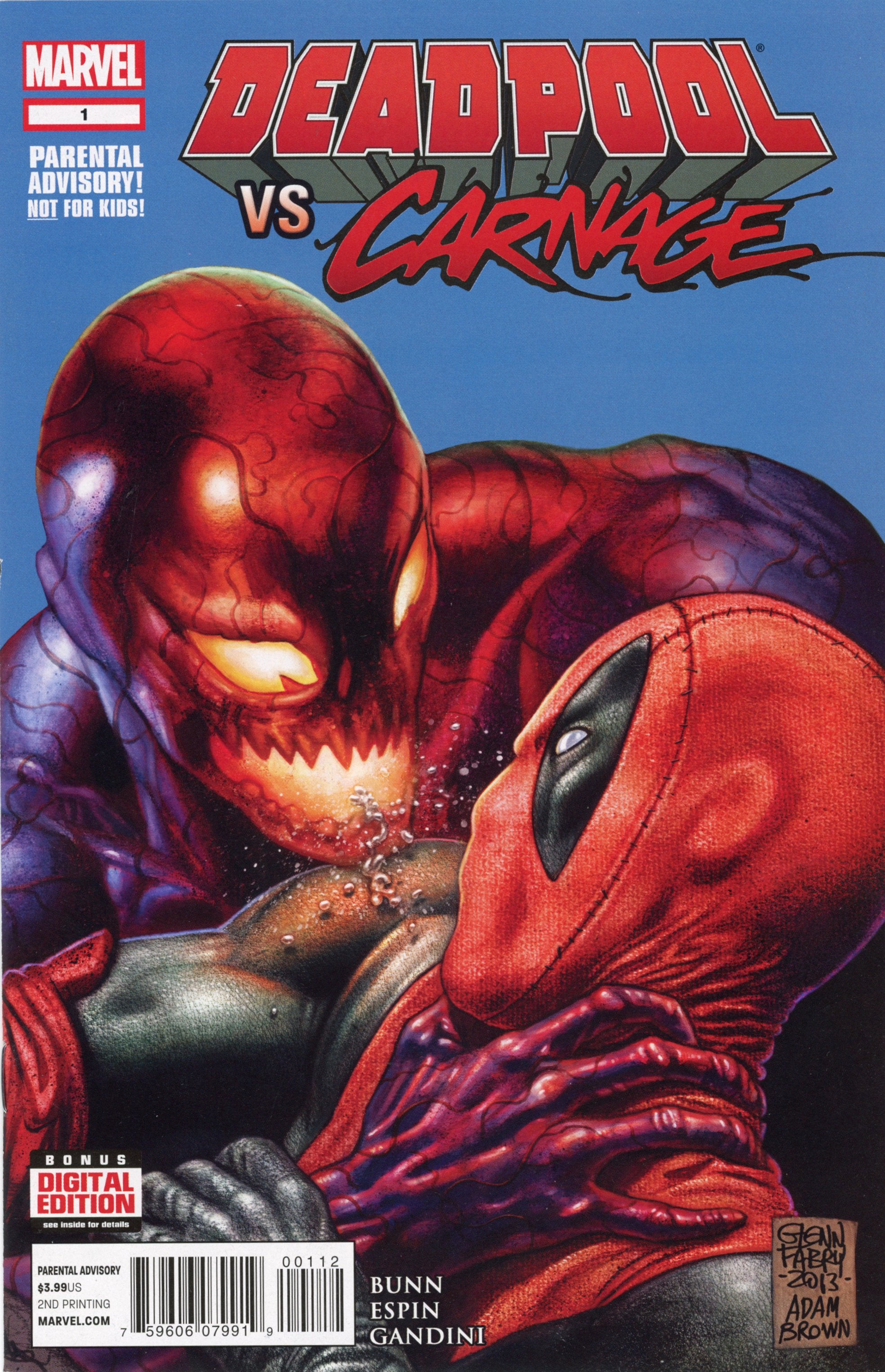 Deadpool vs. Carnage #1-3 – Marvel Comics (2012) Full Series Complete