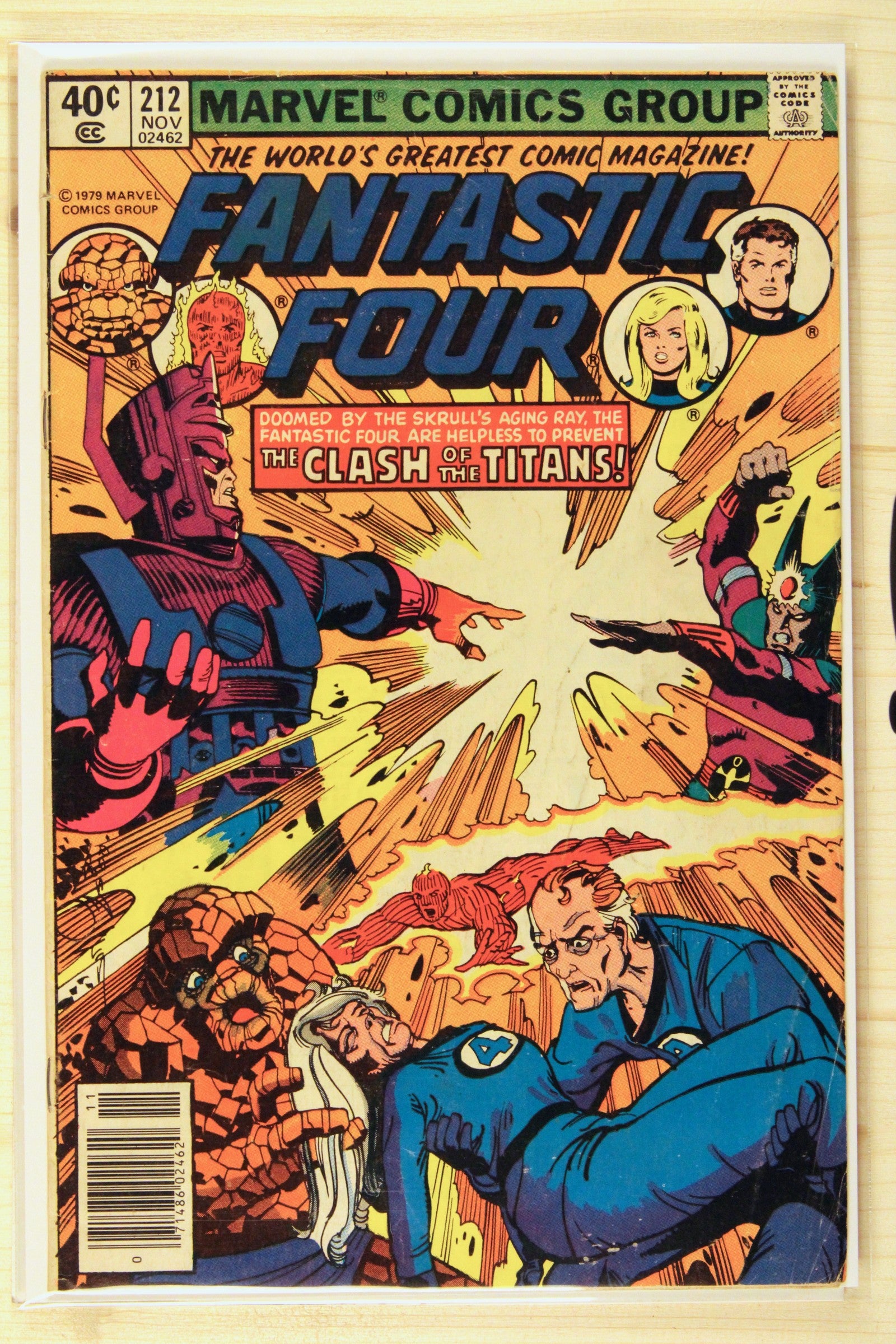 Fantastic Four #212 – Marvel (1979) 6.0 FN Joe Sinnott art | John Byrne art | Newsstand Edition