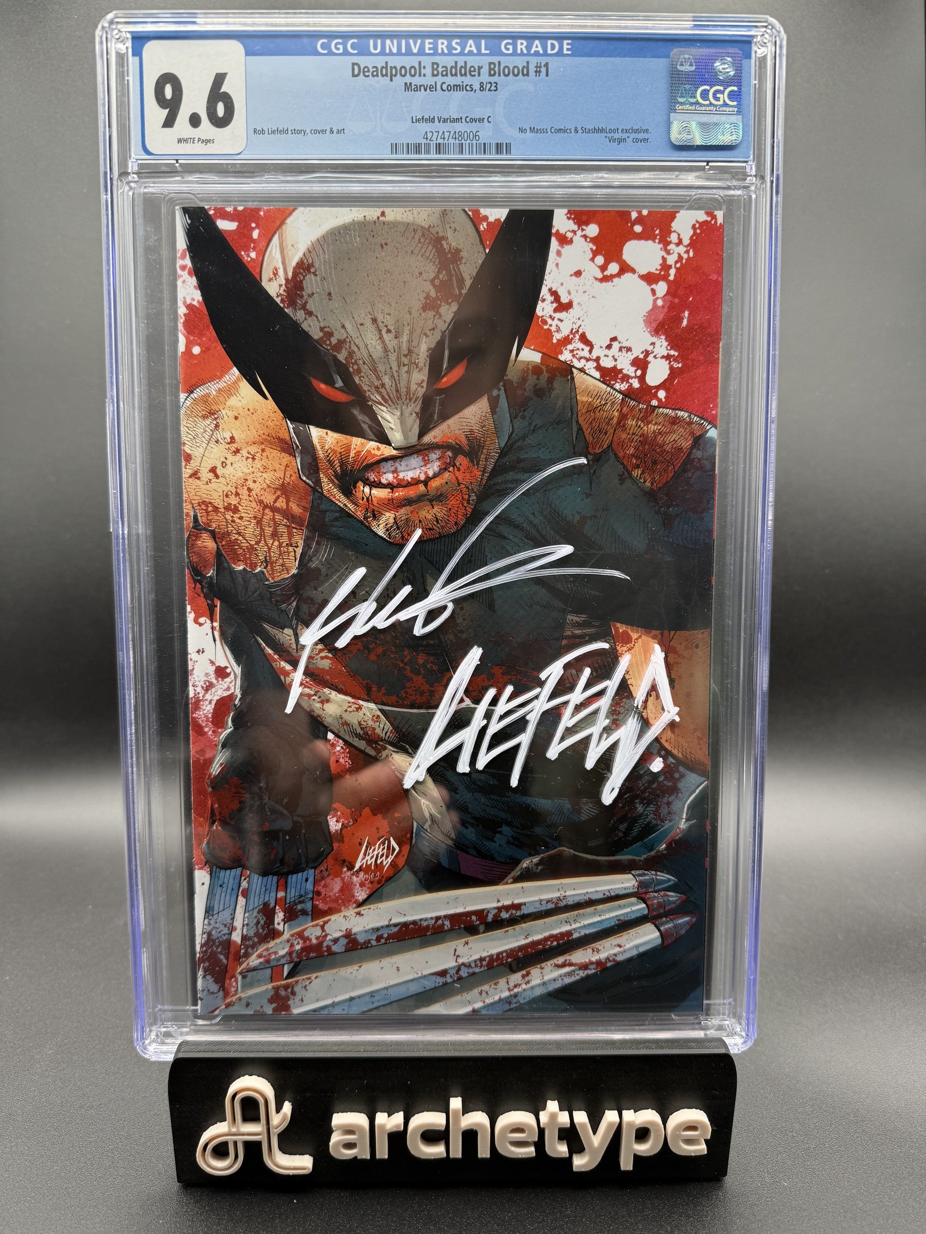 Deadpool: Badder Blood #1 – Marvel (2023) CGC 9.6 NM+ Liefeld Signed Slab w COA