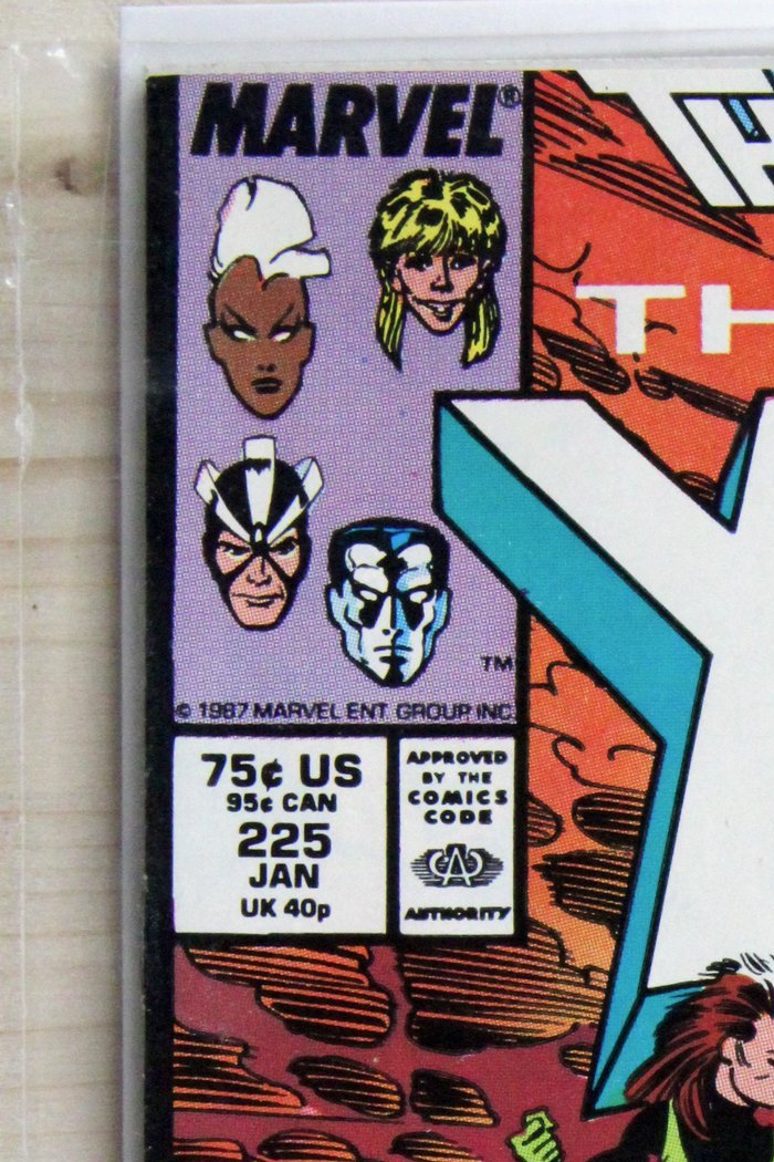 The Uncanny X-Men #225 – Marvel (1988) 9.0 VF/NM Fall of the Mutants | Chris Claremont story | Marc Silvestri art