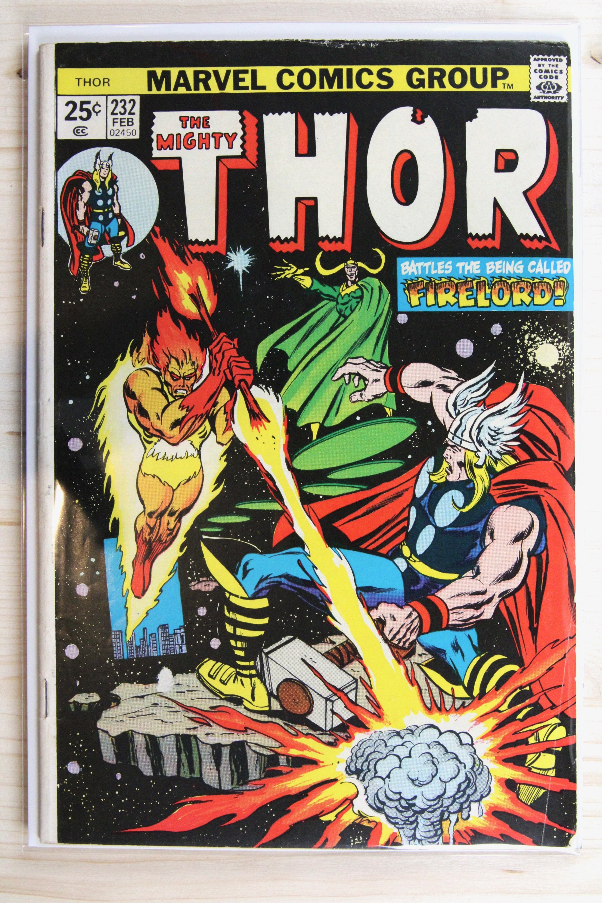 Thor #232 – Marvel (1975) 7.5 VF- Midgard Aflame | Terry Austin art