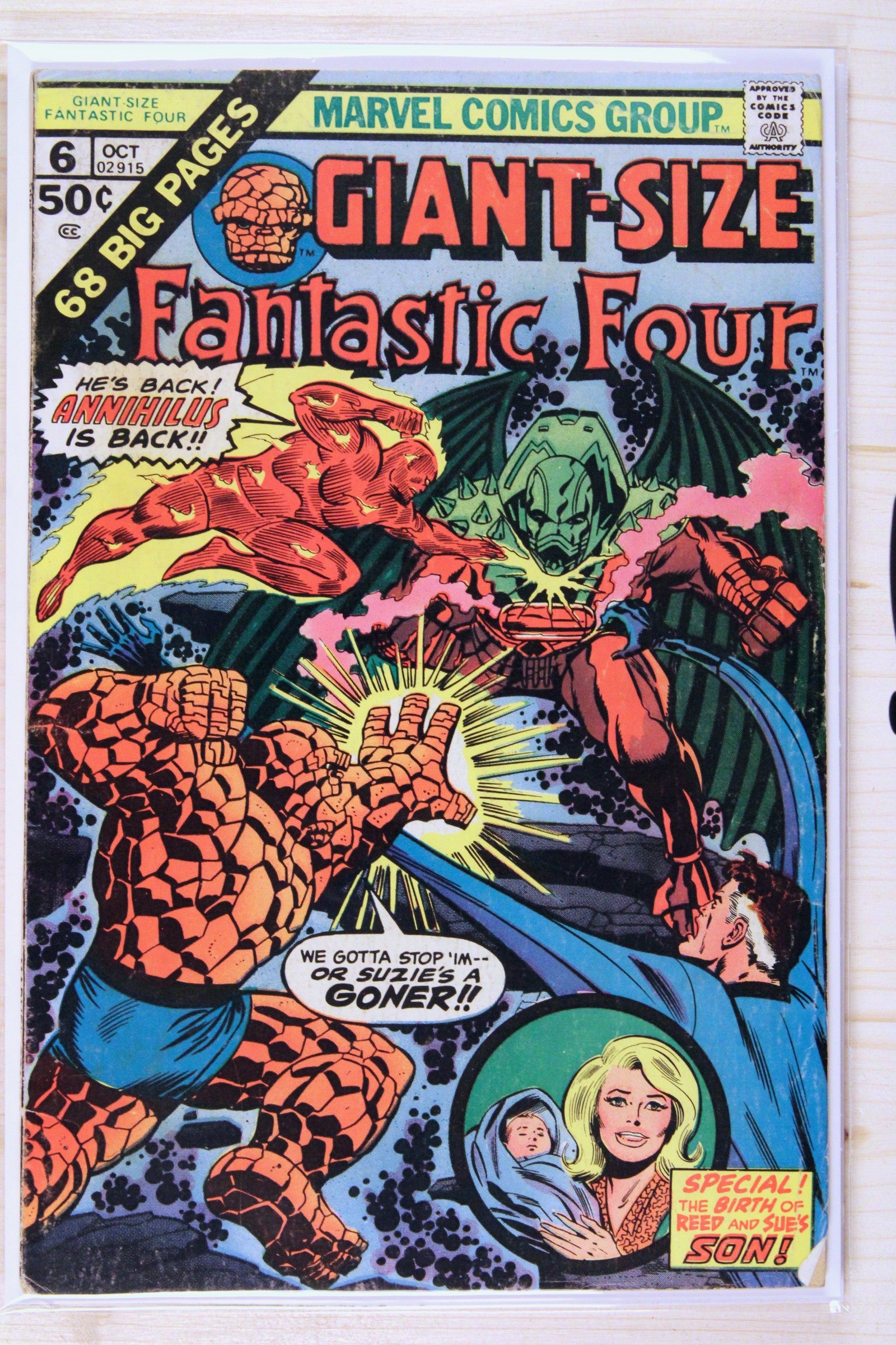 Giant-Size Fantastic Four #6 – Marvel (1975) 7.0 FN/VF Jack Kirby art | Joe Sinnott