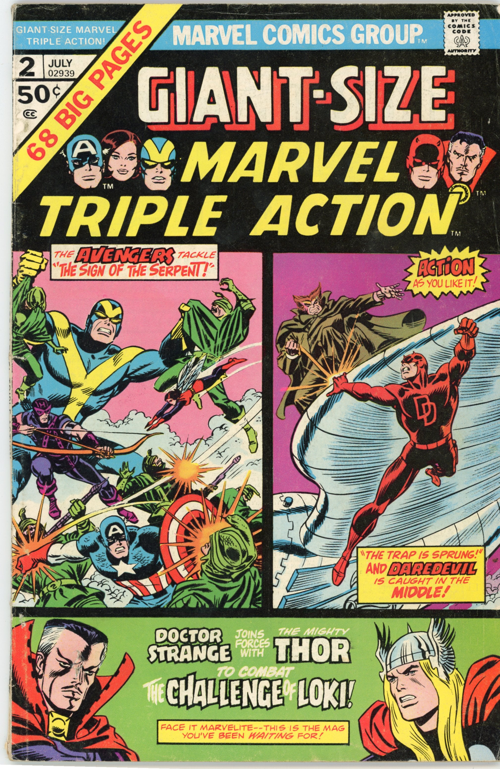 Giant Size Marvel Triple Action #2 – (1975) FN