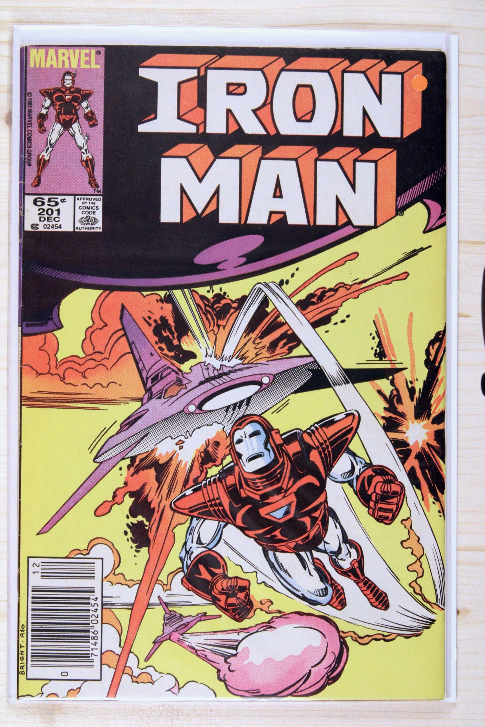 Iron Man #201 – Marvel (1985) 7.5 VF- Newsstand Edition