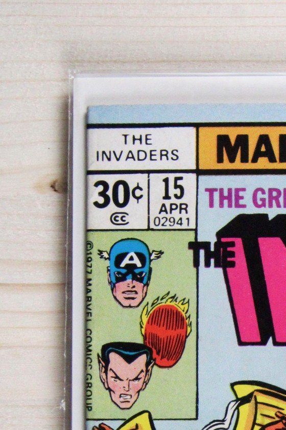 The Invaders #15 – Marvel (1977) 9.2 NM- Jack Kirby art | Joe Sinnott cover | Newsstand Edition