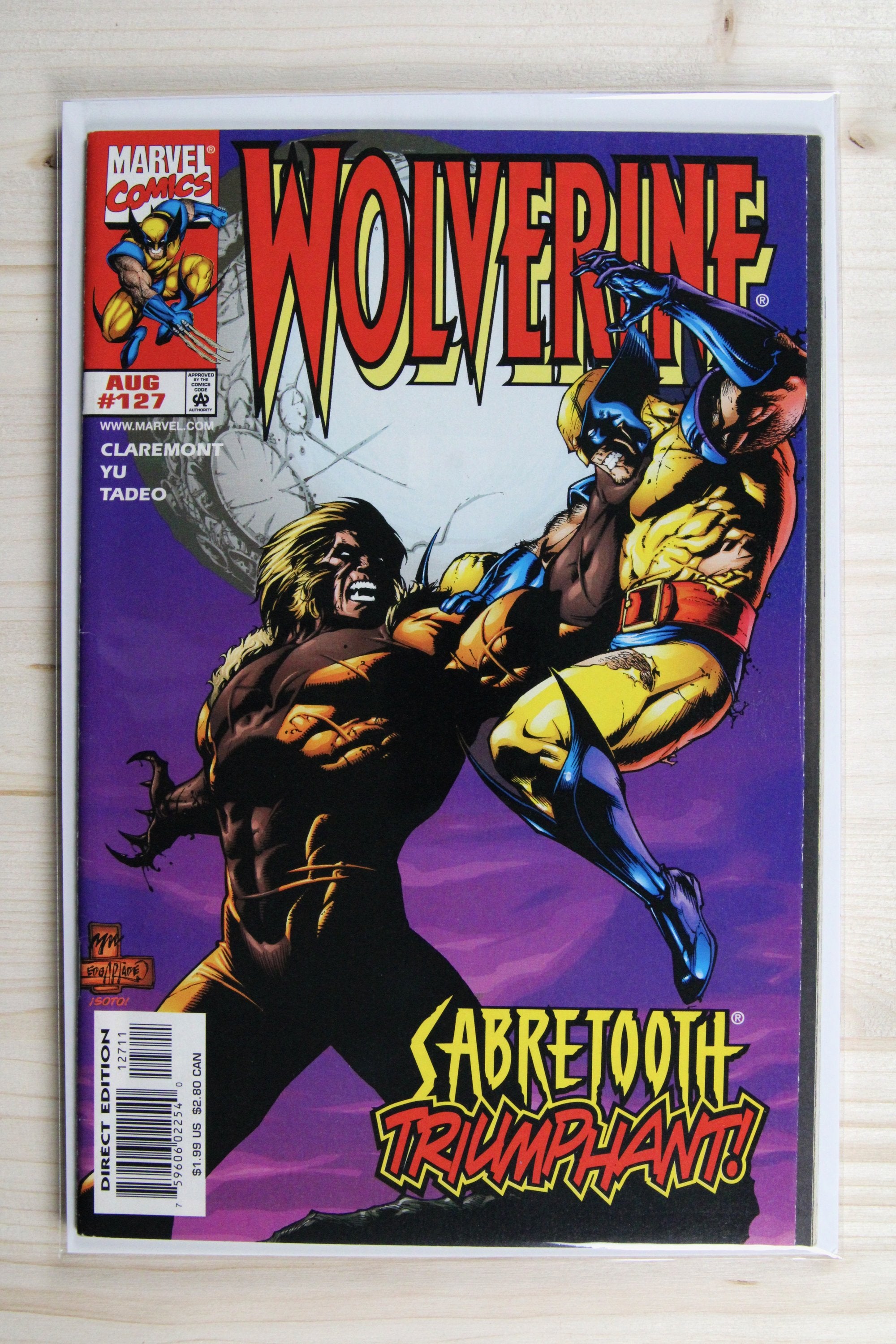 Wolverine #127 – Marvel (1998) 9.2 NM- Chris Claremont story