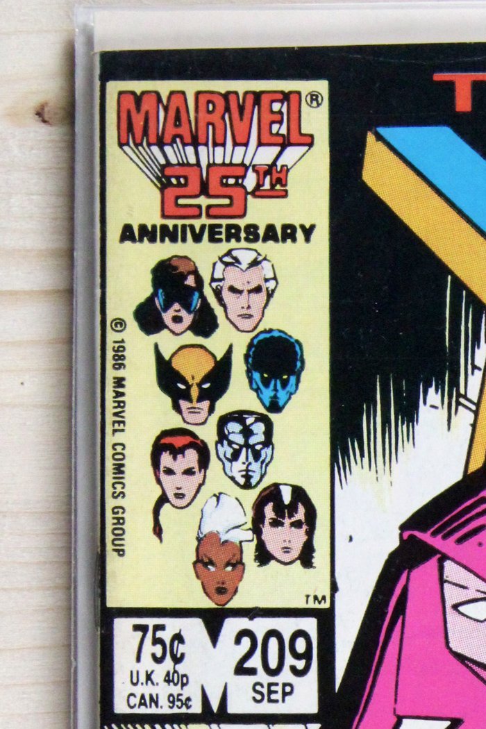 The Uncanny X-Men #209 – Marvel (1986) 9.0 VF/NM Chris Claremont story