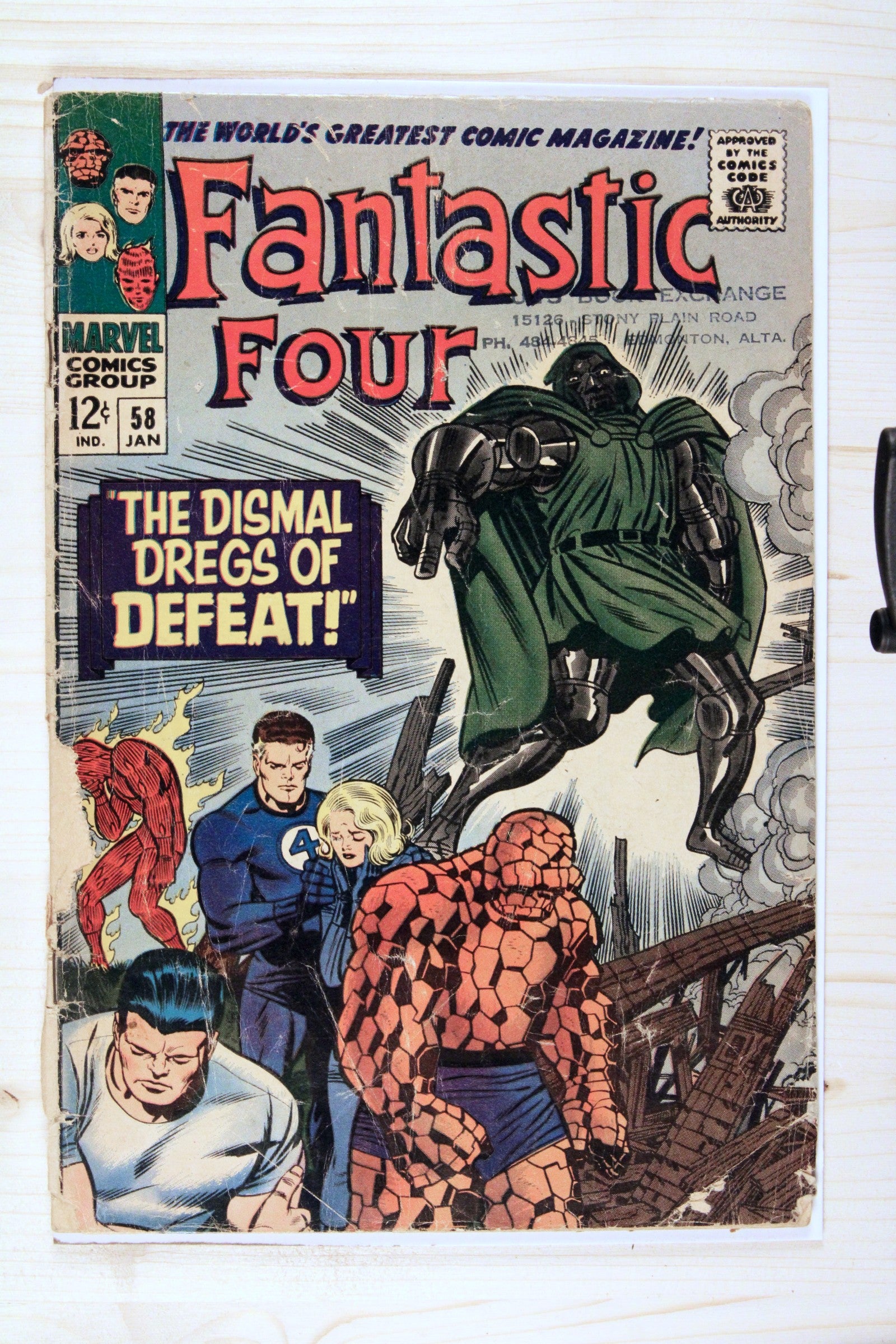 Fantastic Four #58 – Marvel (1967) 2.5 GD+ Doomsday | Jack Kirby art | Joe Sinnott cover