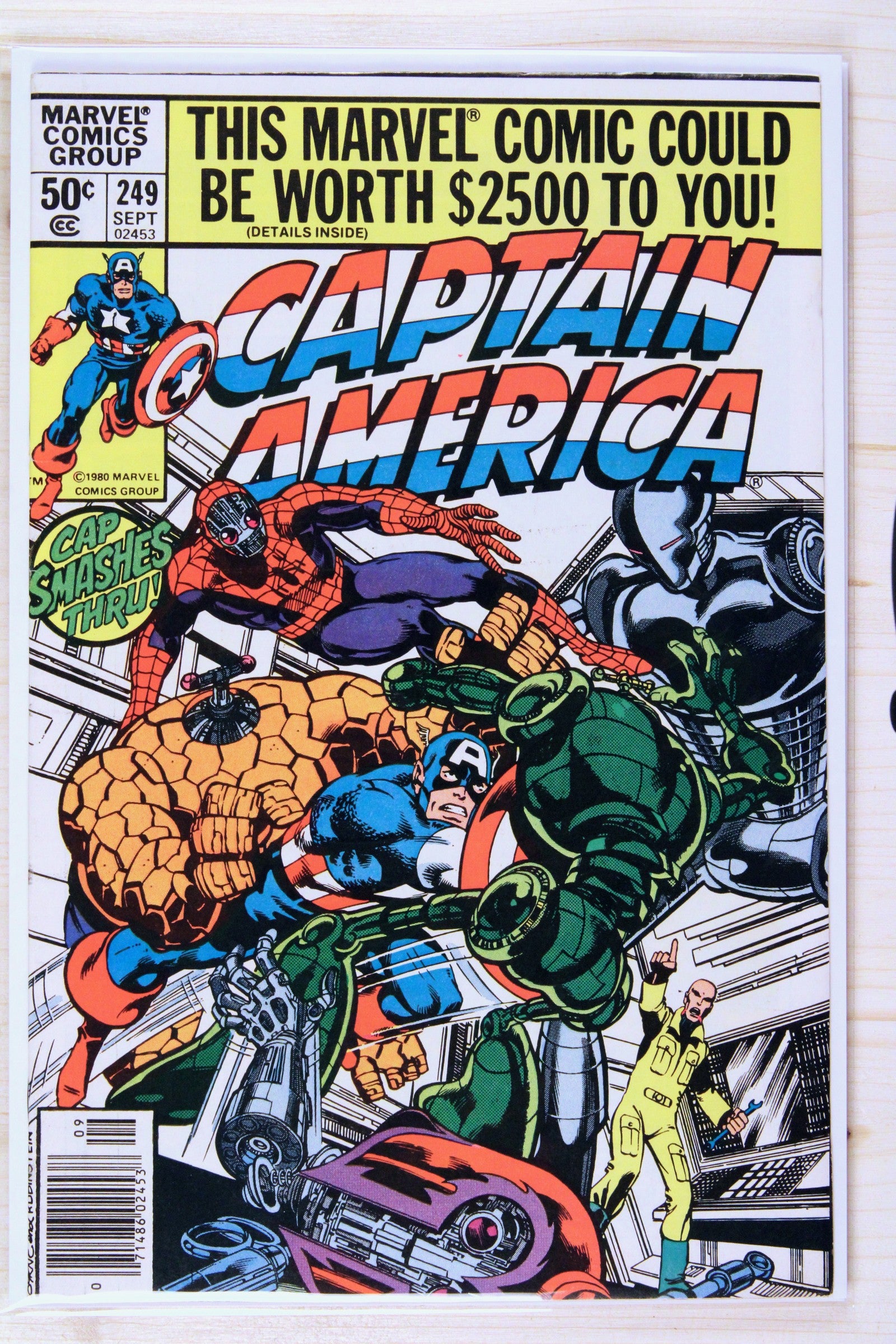 Captain America #249 – Marvel (1980) 8.0 VF John Byrne story | Newsstand Edition