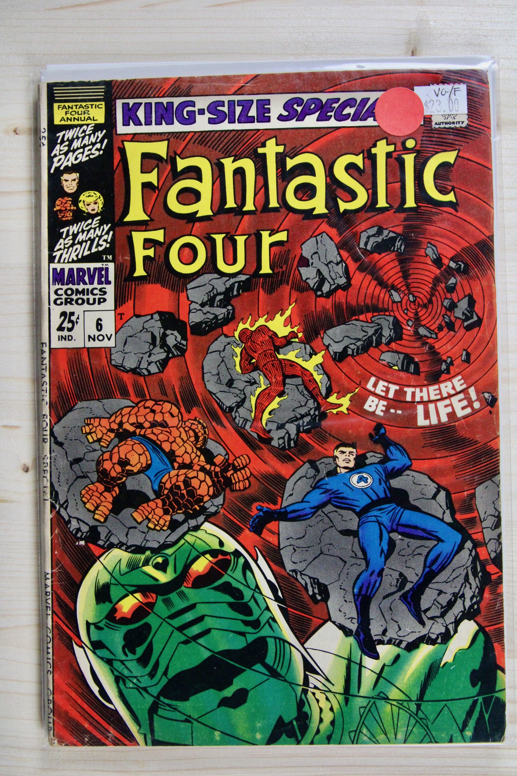 Fantastic Four #6 – Marvel (1962) 5.0 VG/FN Jack Kirby story | Stan Lee story | King-Size Special