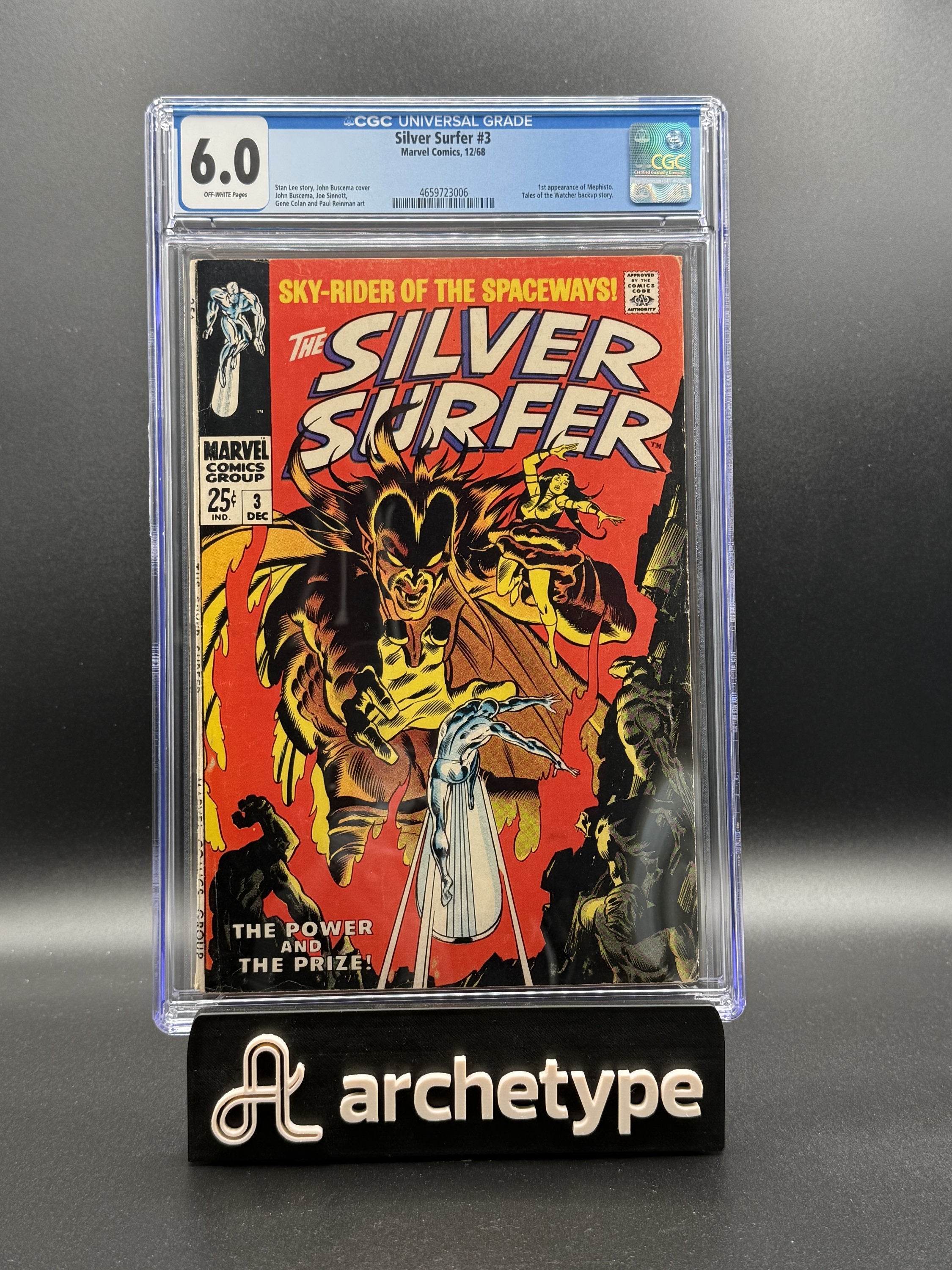The Silver Surfer #3 – Marvel (1968) CGC 6.0 Off-White Pages
