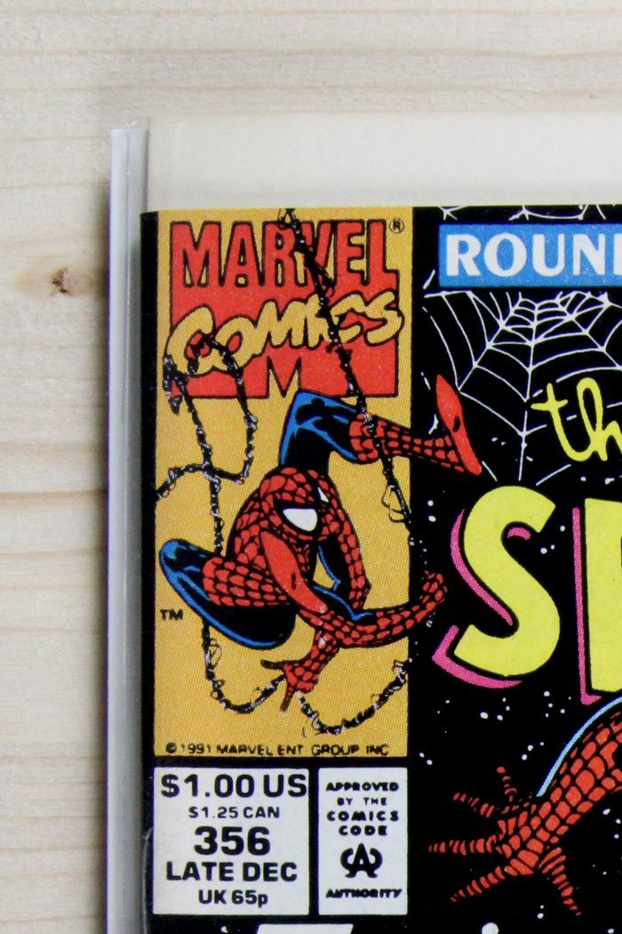 The Amazing Spider-Man #356 – Marvel (1991) 9.2 NM- Round Robin | John Romita cover