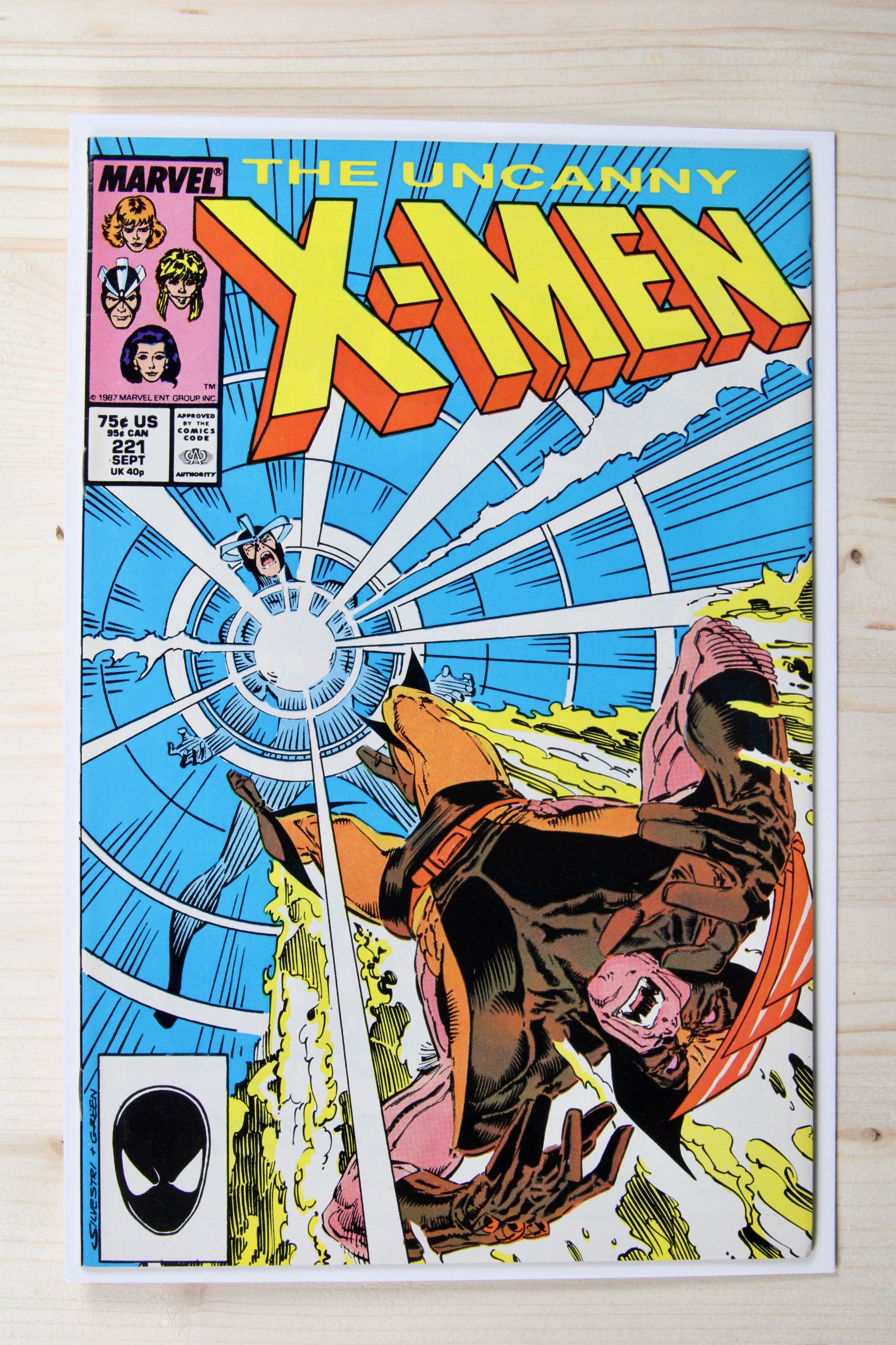 The Uncanny X-Men #221 – Marvel (1987) 9.2 NM- Chris Claremont story | Marc Silvestri art