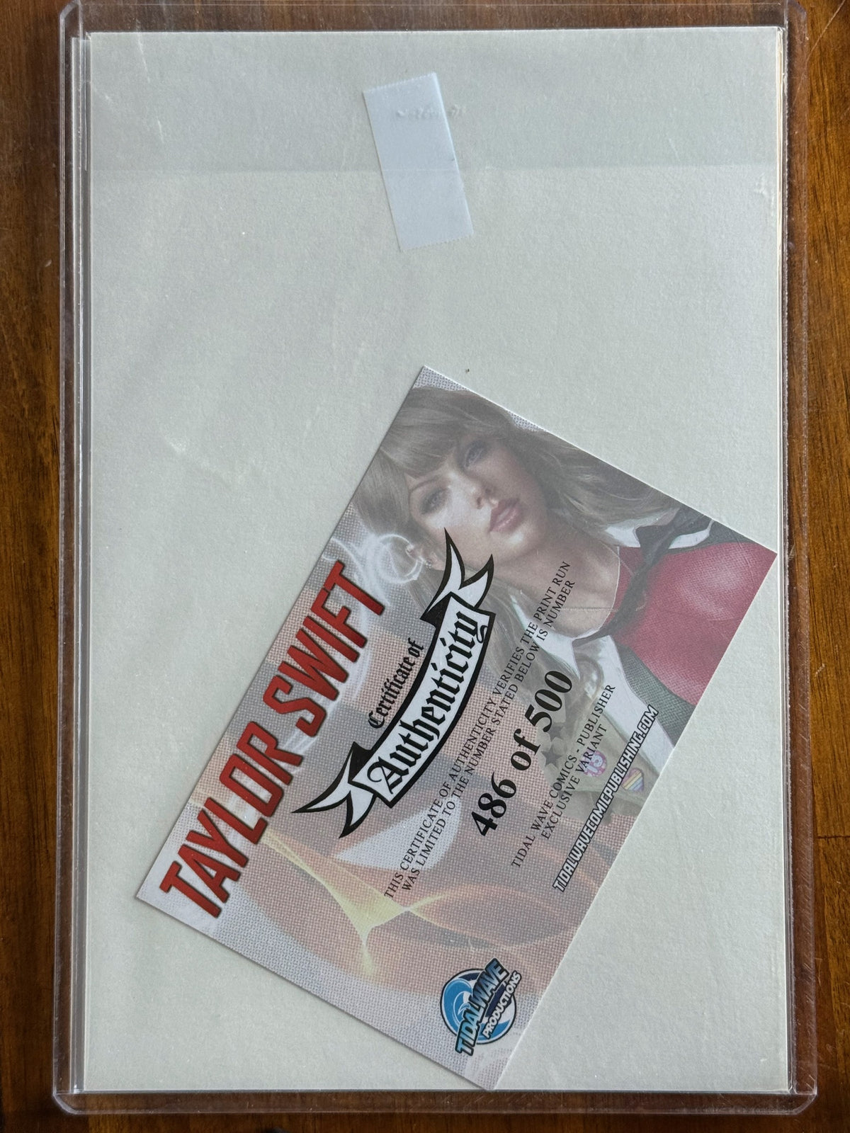 Female Force: Taylor Swift #1 Shikari Virgin Variant /500 – TidalWave Productions (2024) 9.8 NM/M