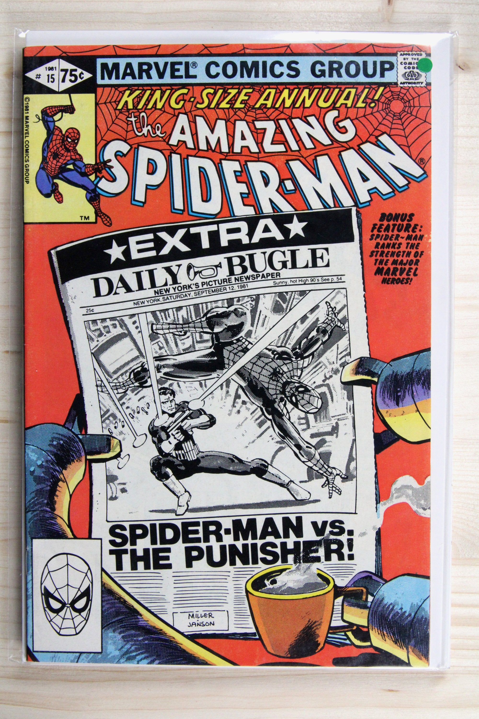 The Amazing Spider-Man Annual #15 – Marvel (1981) 8.5 VF+ Frank Miller art | Klaus Janson