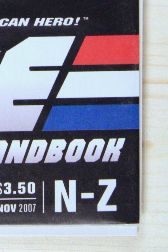 G.I. Joe: The Data Desk Handbook – DDP (2007) 9.6 NM+ N-Z volume (second of two-part handbook series)