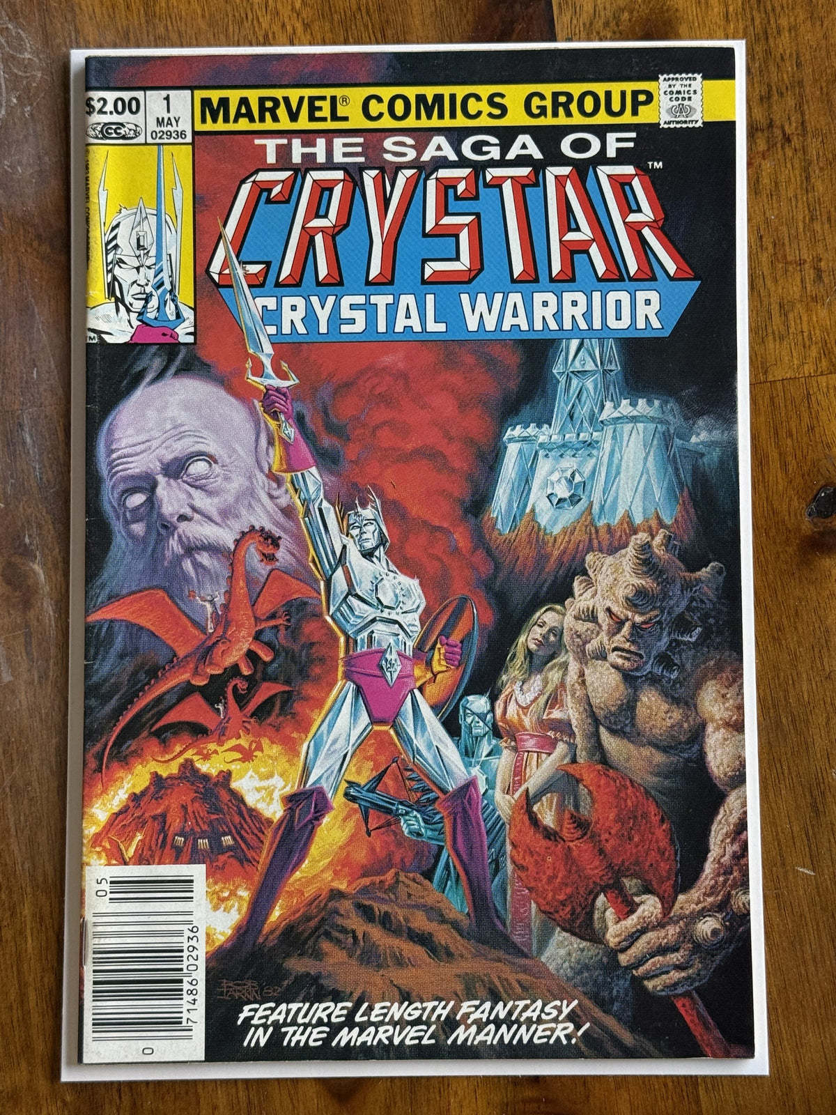 The Saga of Crystar, Crystal Warrior #1 – Marvel (1983) 8.0 VF Newsstand Edition