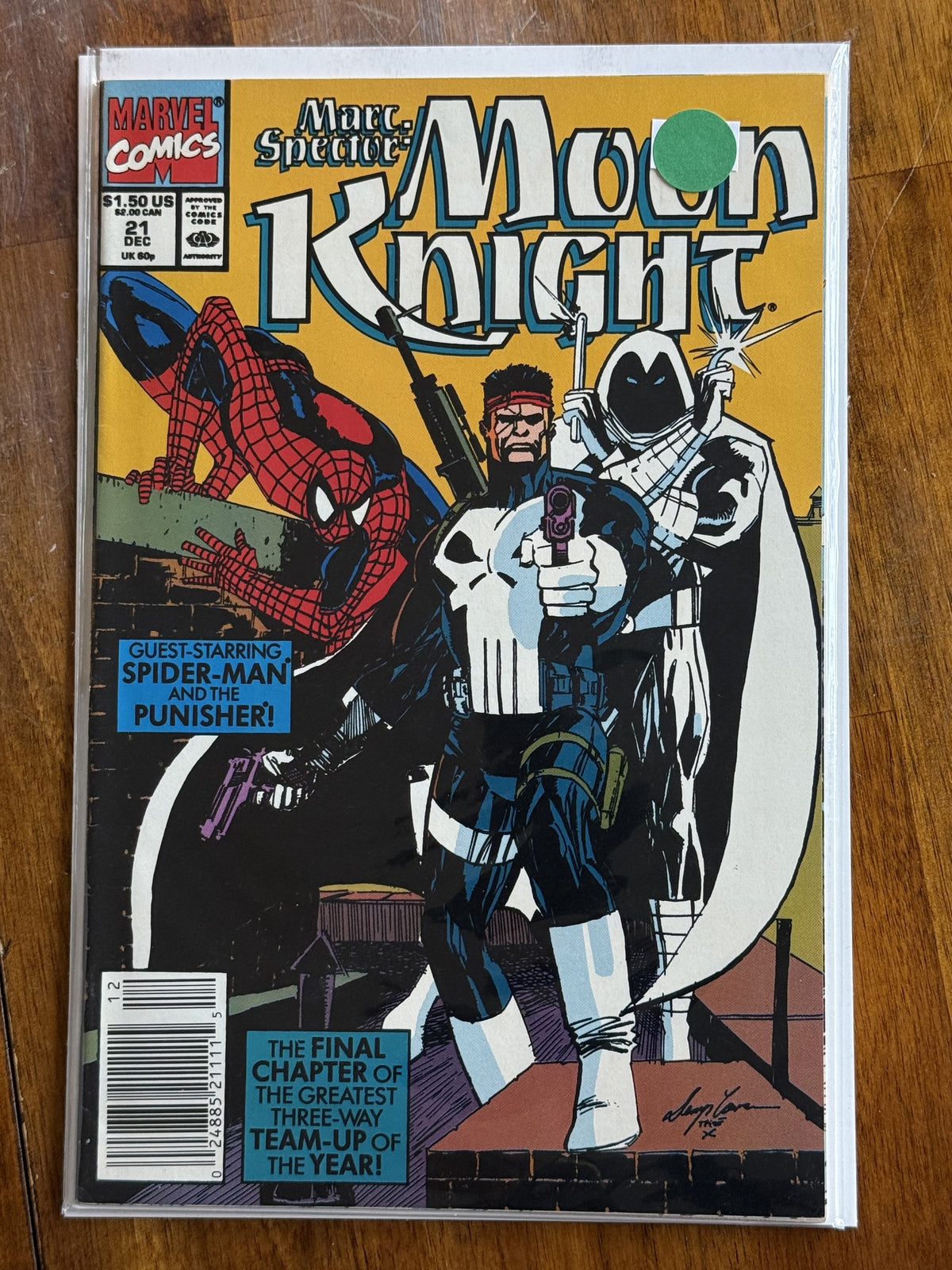 Marc Spector: Moon Knight #21 Newsstand Edition – Marvel (1990) 8.5 VF+
