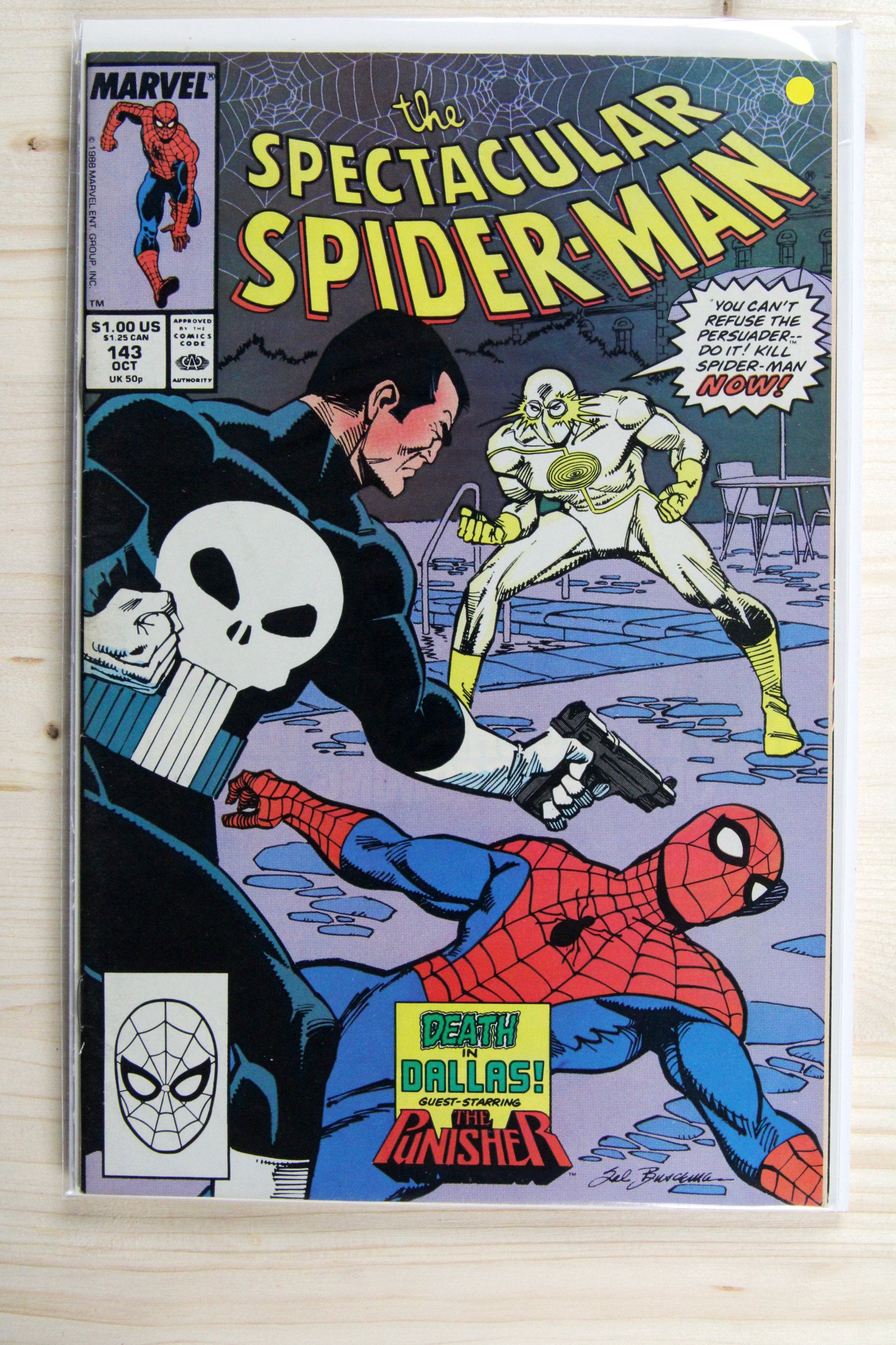 The Spectacular Spider-Man #143 – Marvel (1988) 8.5 VF+