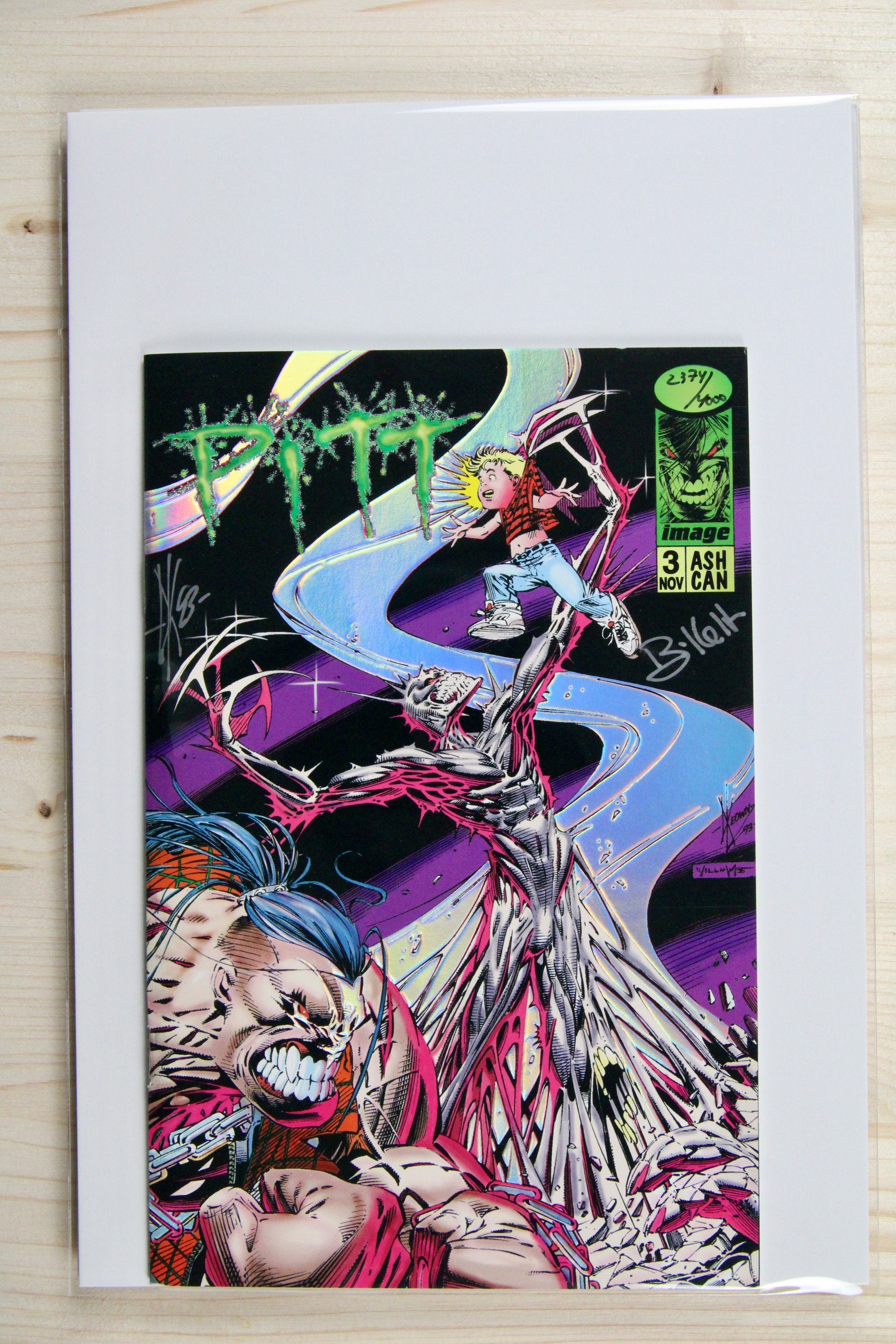 Pitt #3 – Full Bleed Studios (1994) 9.4 NM Scott Williams cover | Ashcan Signed COA
