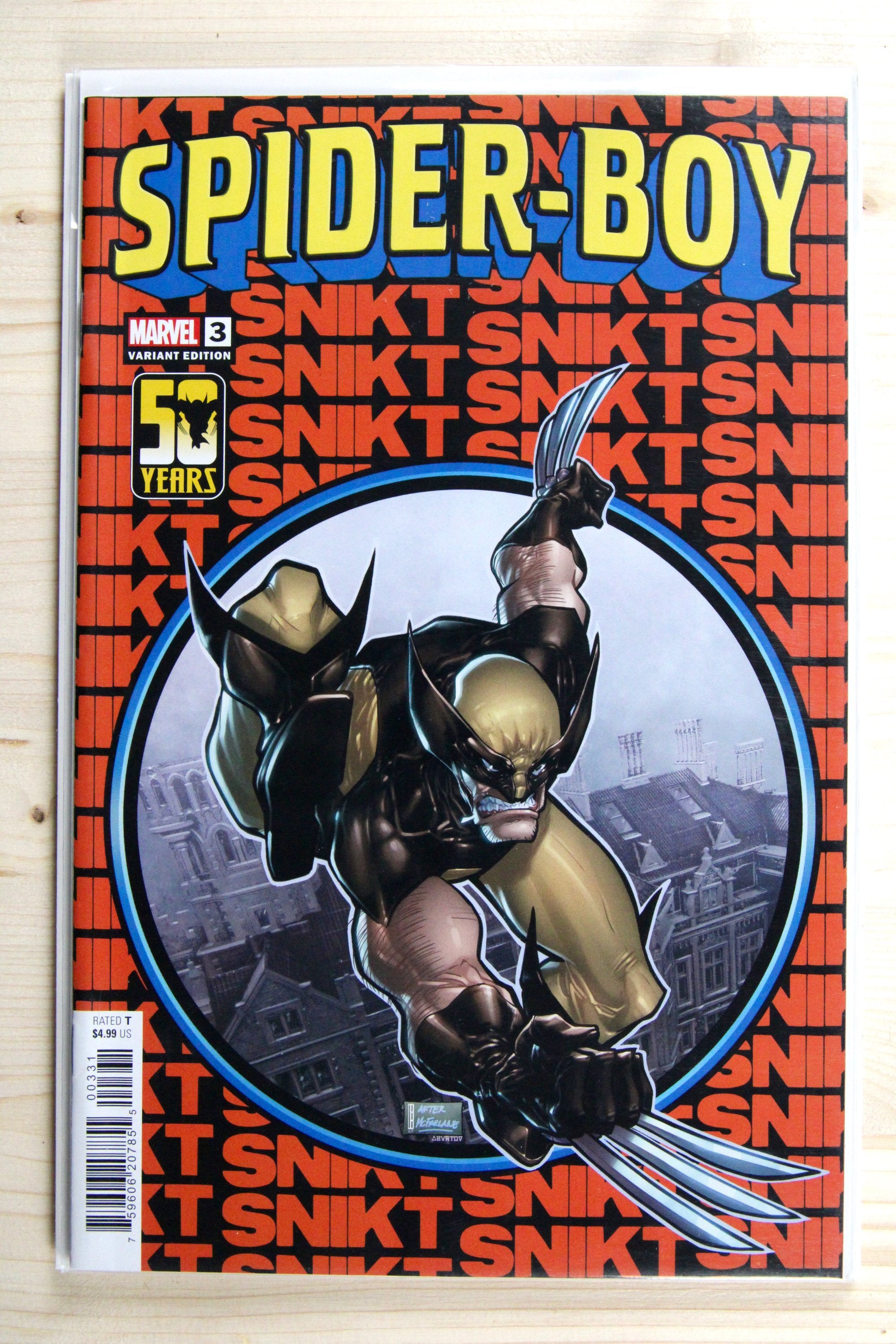 Spider-Boy #3 – Marvel (2024) 9.6 NM+ Wolverine Homage Variant