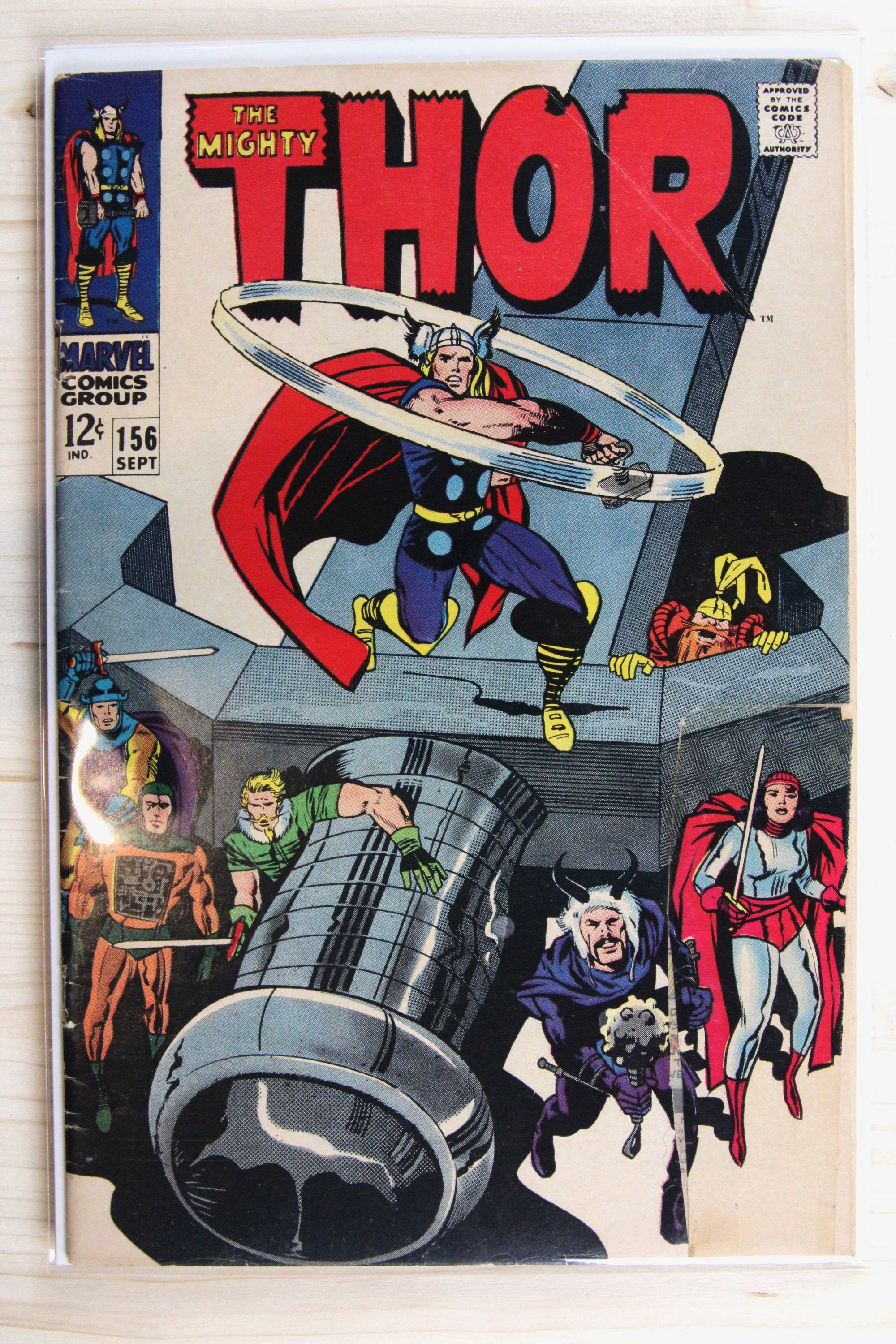 Thor #156 – Marvel (1968) 4.5 VG+ Jack Kirby art | Stan Lee story