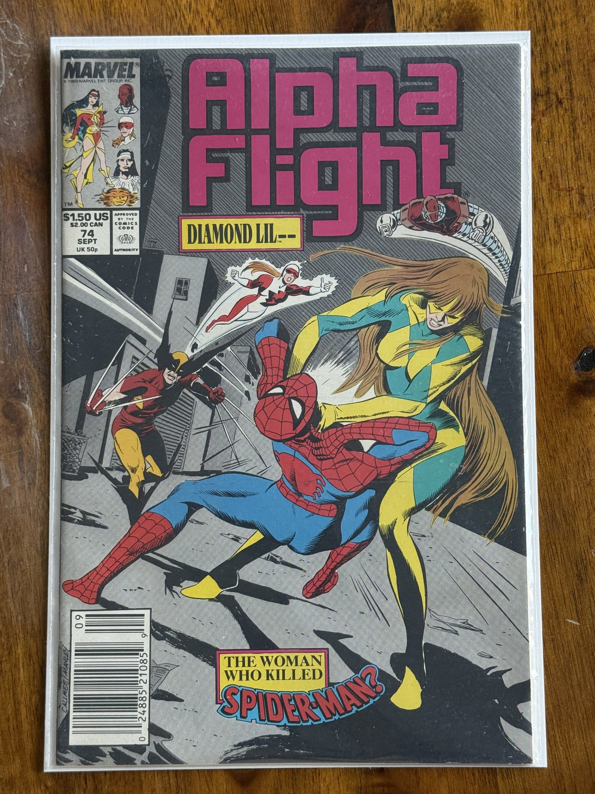 Alpha Flight #74 – Marvel (1989) 9.4 NM Newsstand Edition