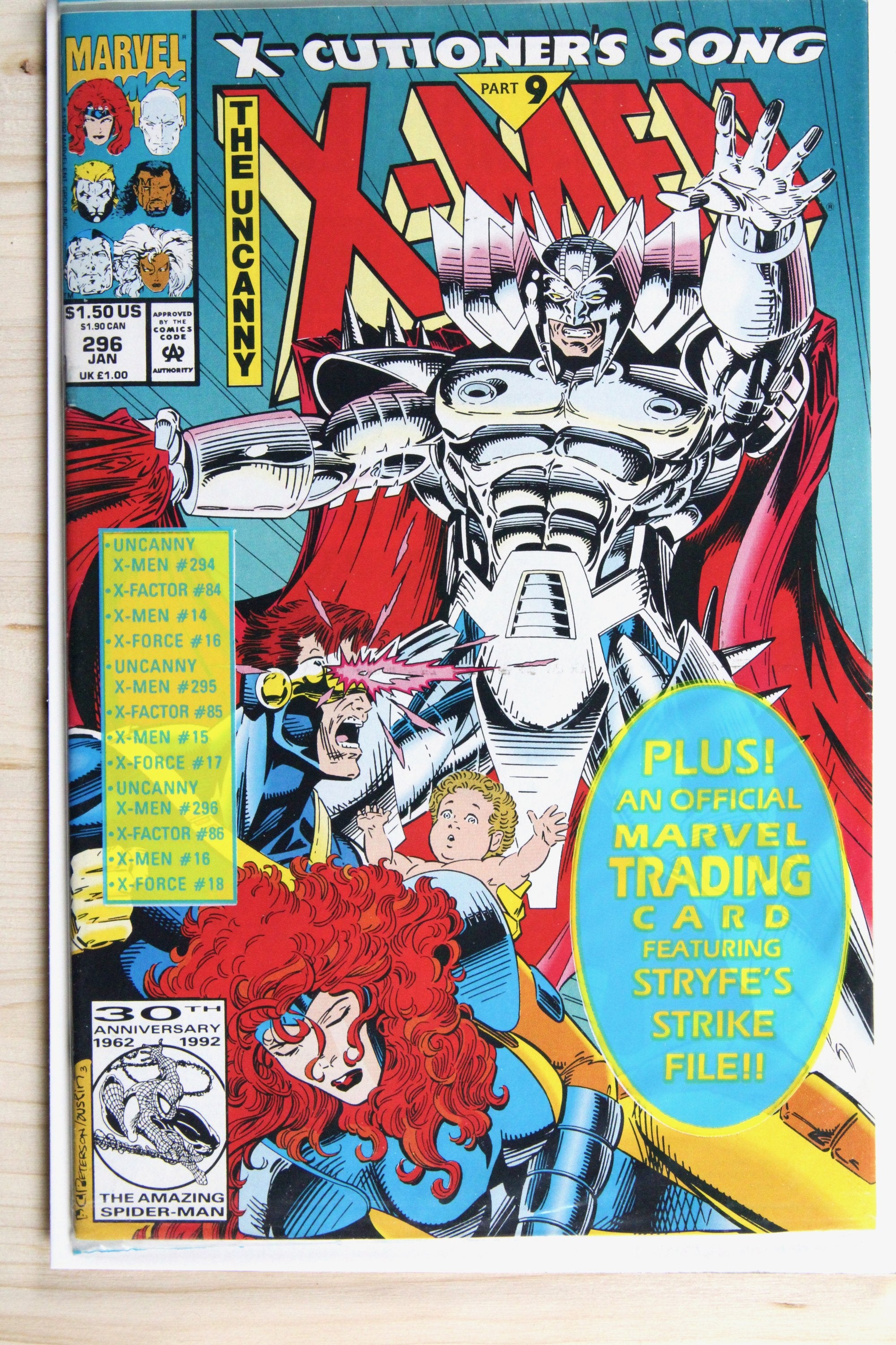 The Uncanny X-Men #296 – Marvel (1993) 9.0 VF/NM X-Cutioner's Song | Terry Austin cover