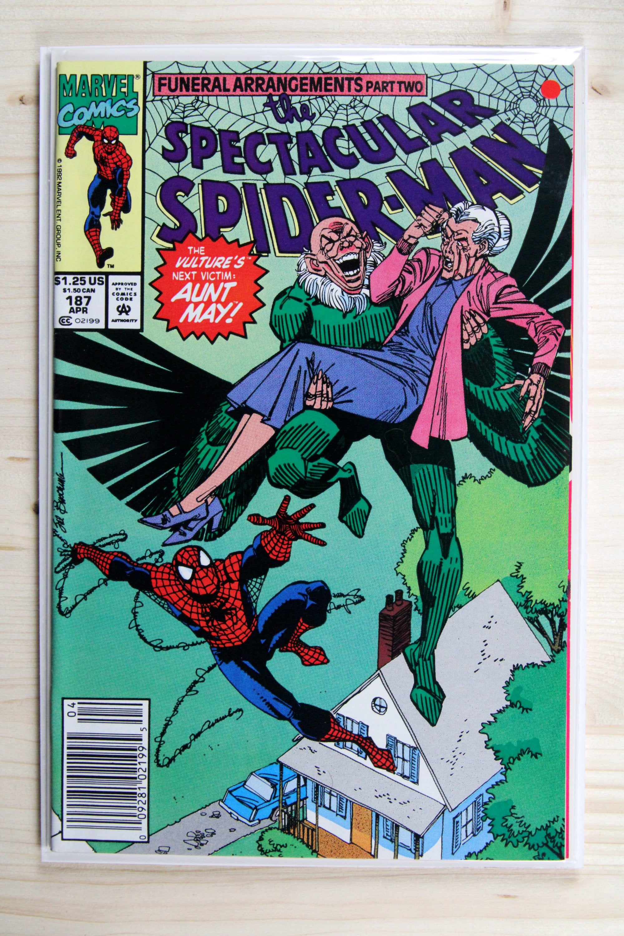 The Spectacular Spider-Man #187 – Marvel (1992) 9.2 NM- Newsstand