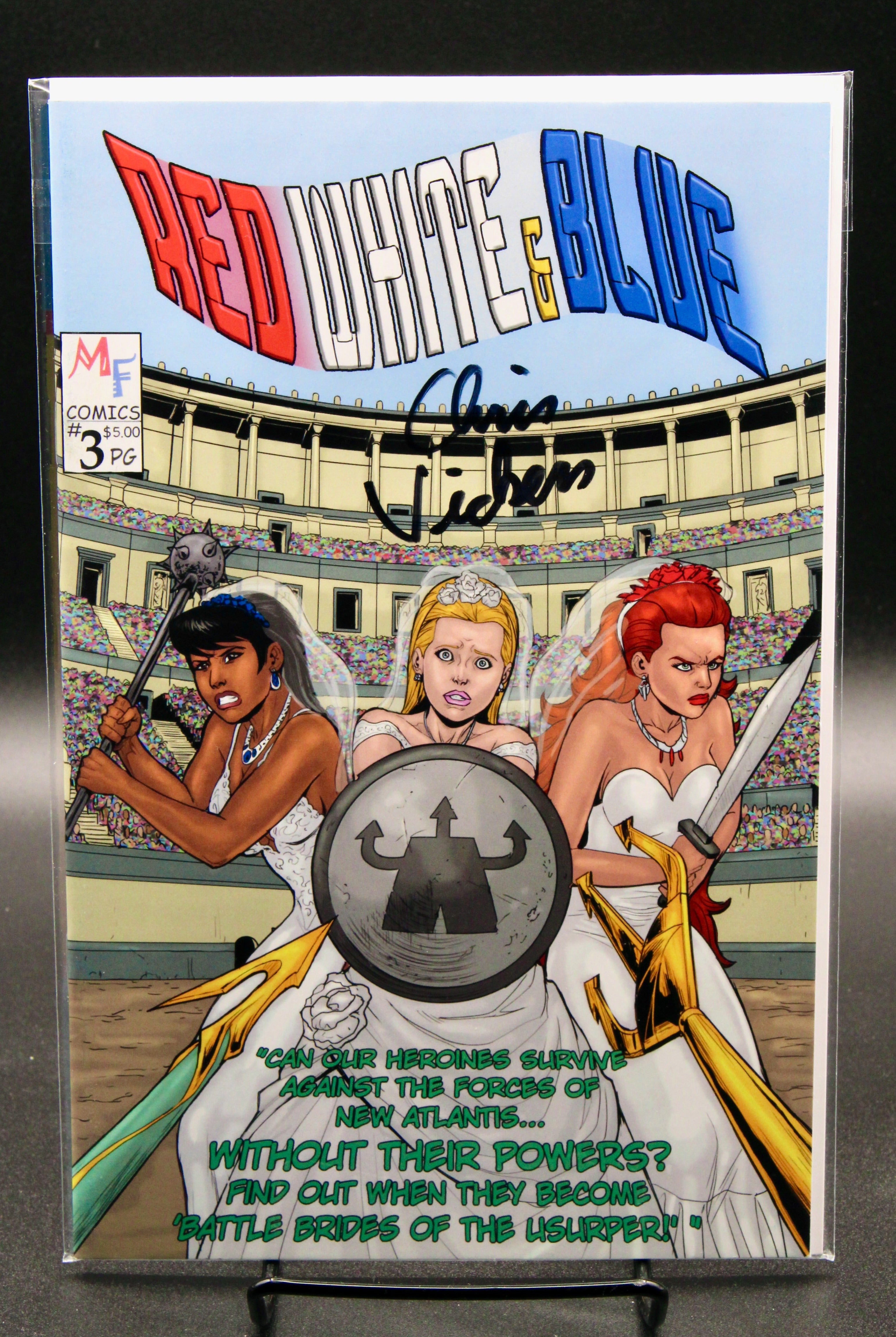 Red White & Blue #3 (2017) Signed Comic Book Issue Independent Publishing