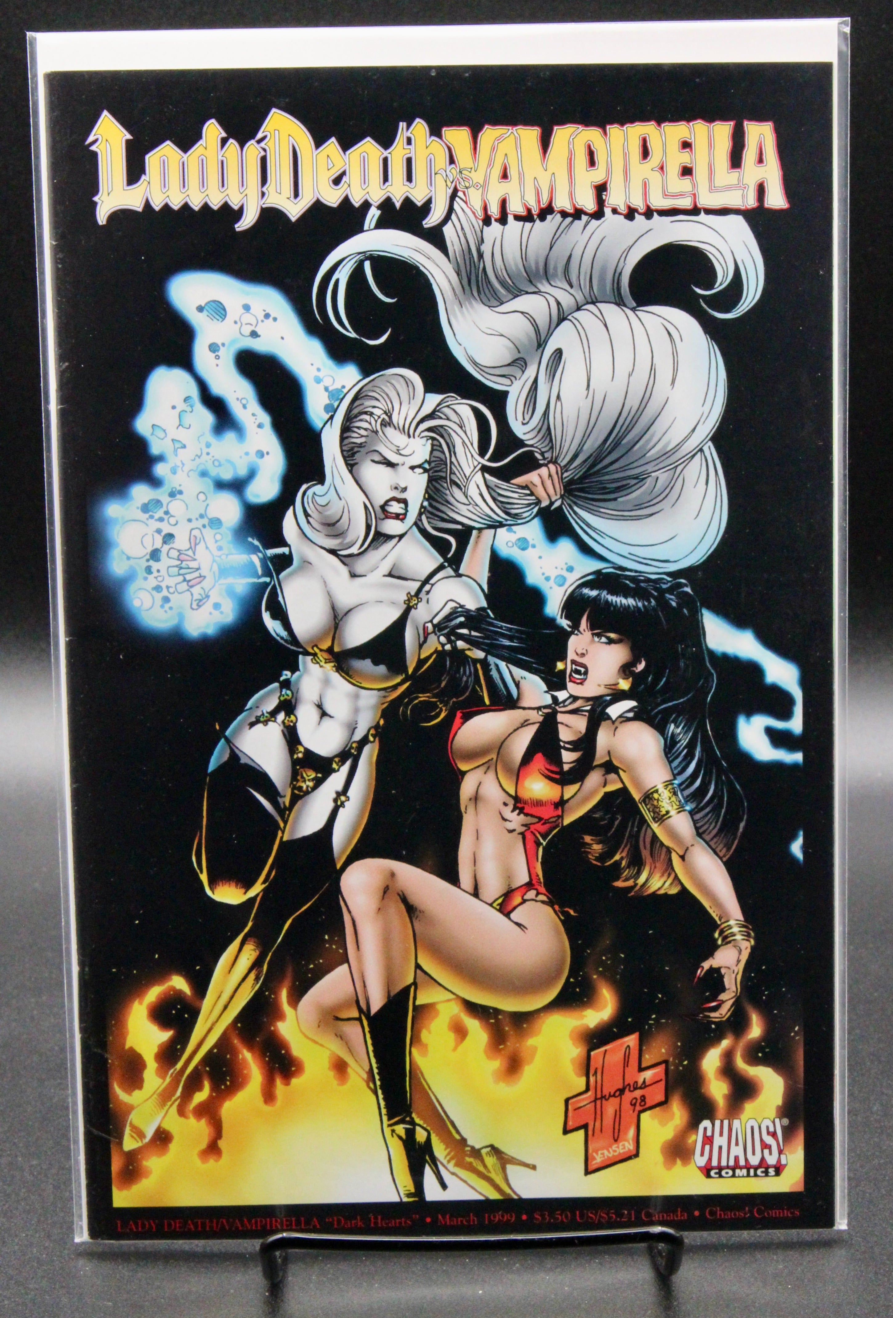 Lady Death / Vampirella : Dark Hearts #1 – Chaos! Comics (1999) VF/NM Box7