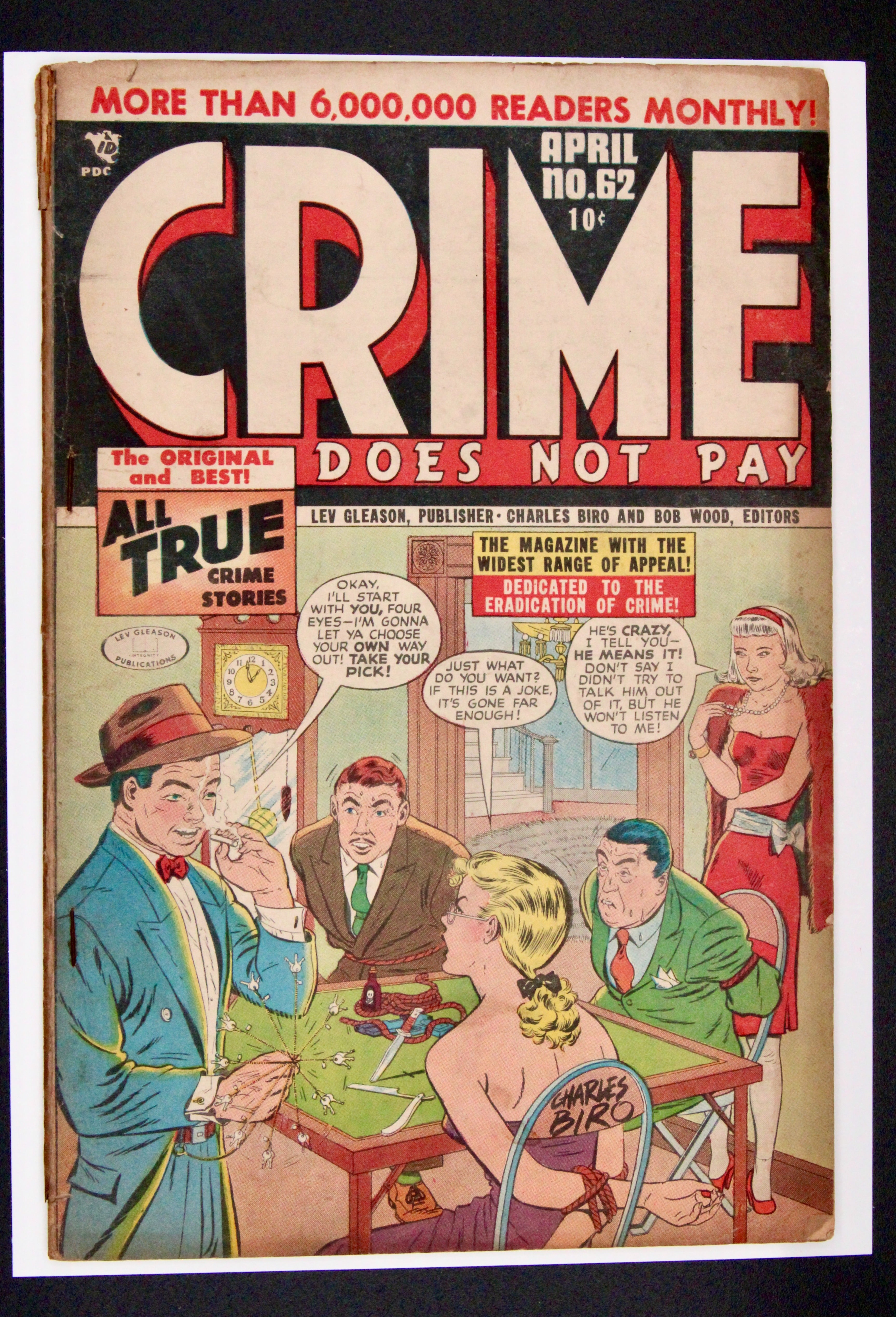 Crime Does Not Pay #62 – Lev Gleason (1948) Pre-Code Golden Age