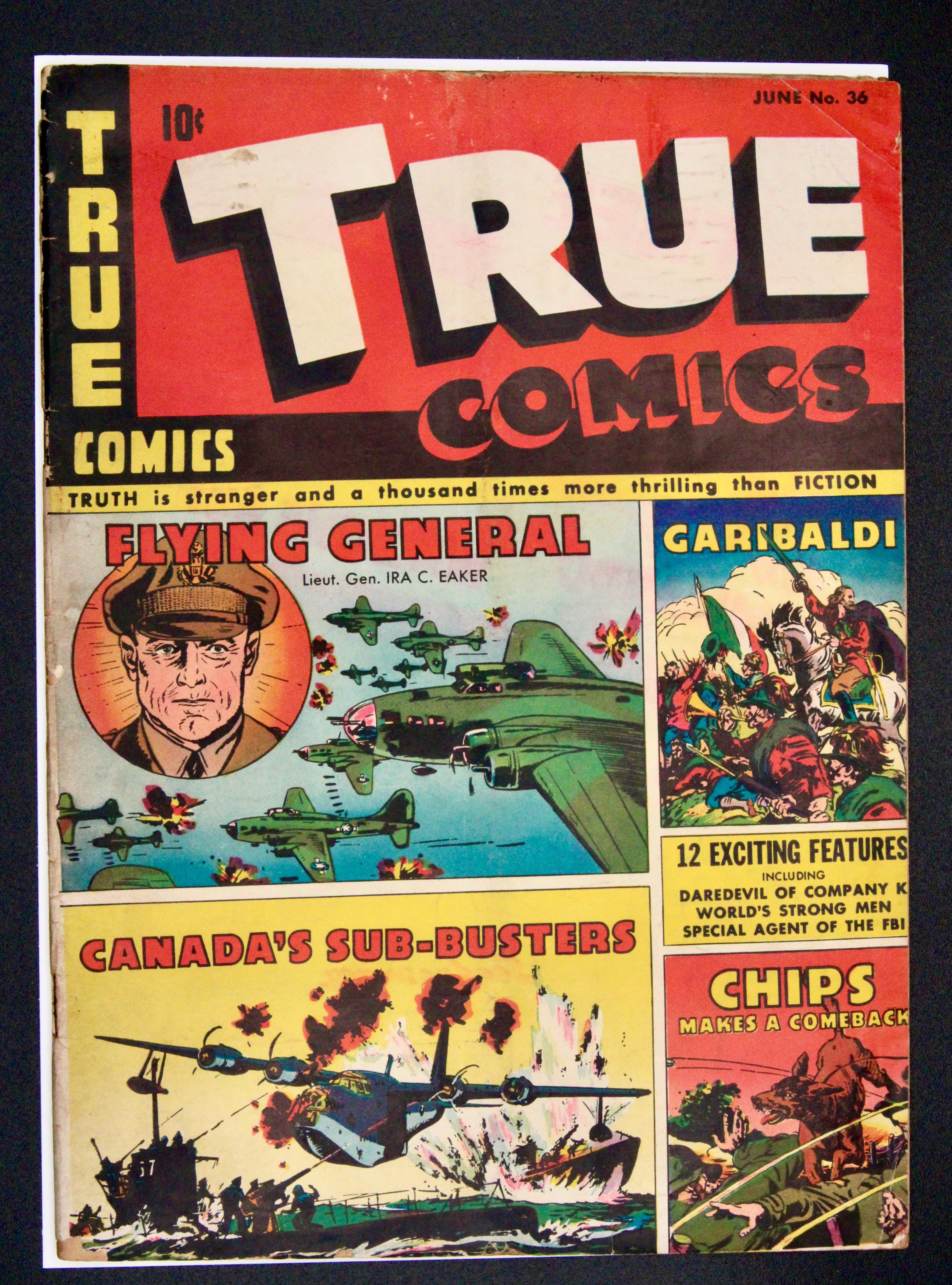 True Comics #36 – Parents Magazine Press (1944) Pre-Code War Golden Age