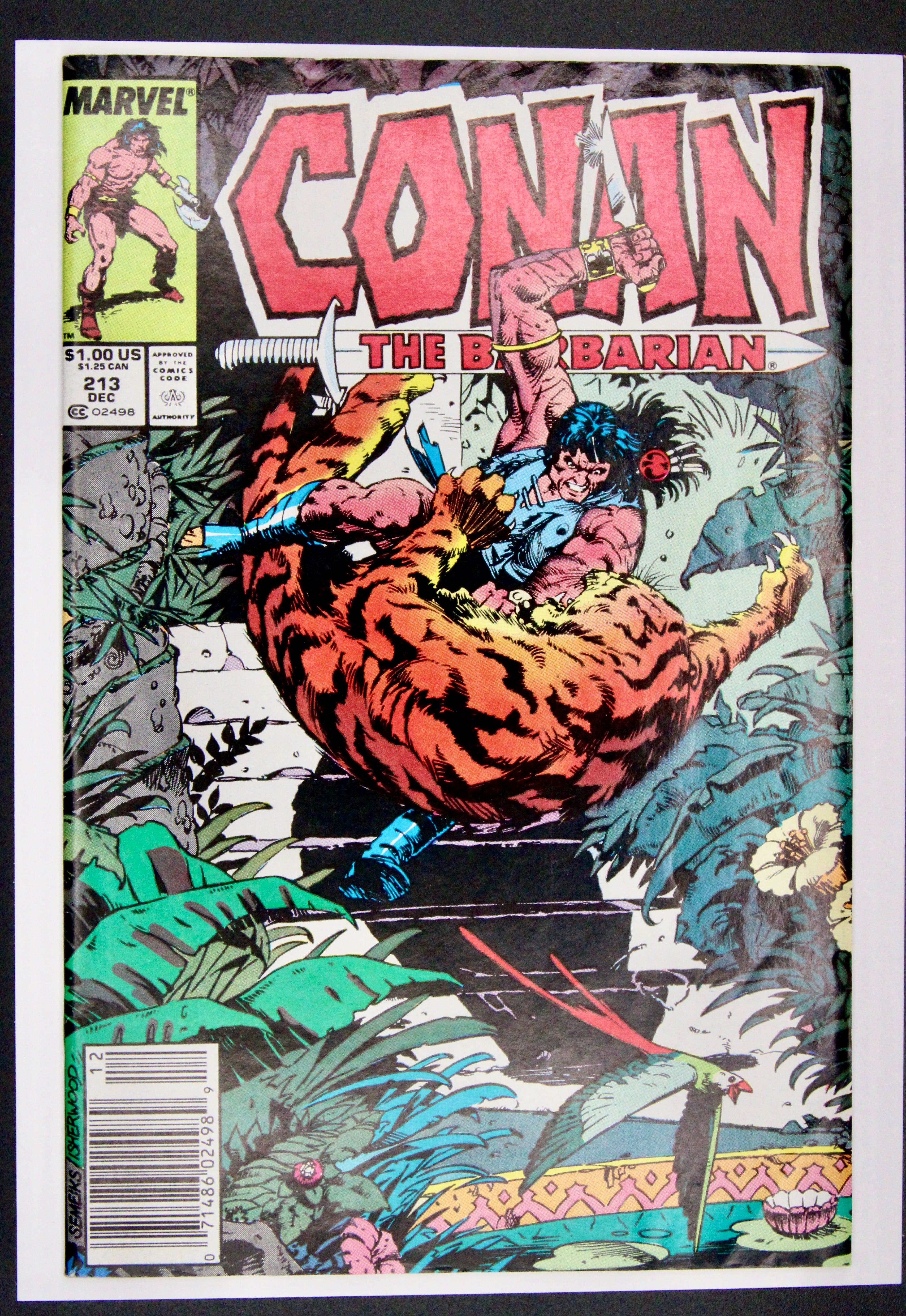 Conan the Barbarian #213 – Marvel (1988) FN+ Mark Jewelers Variant