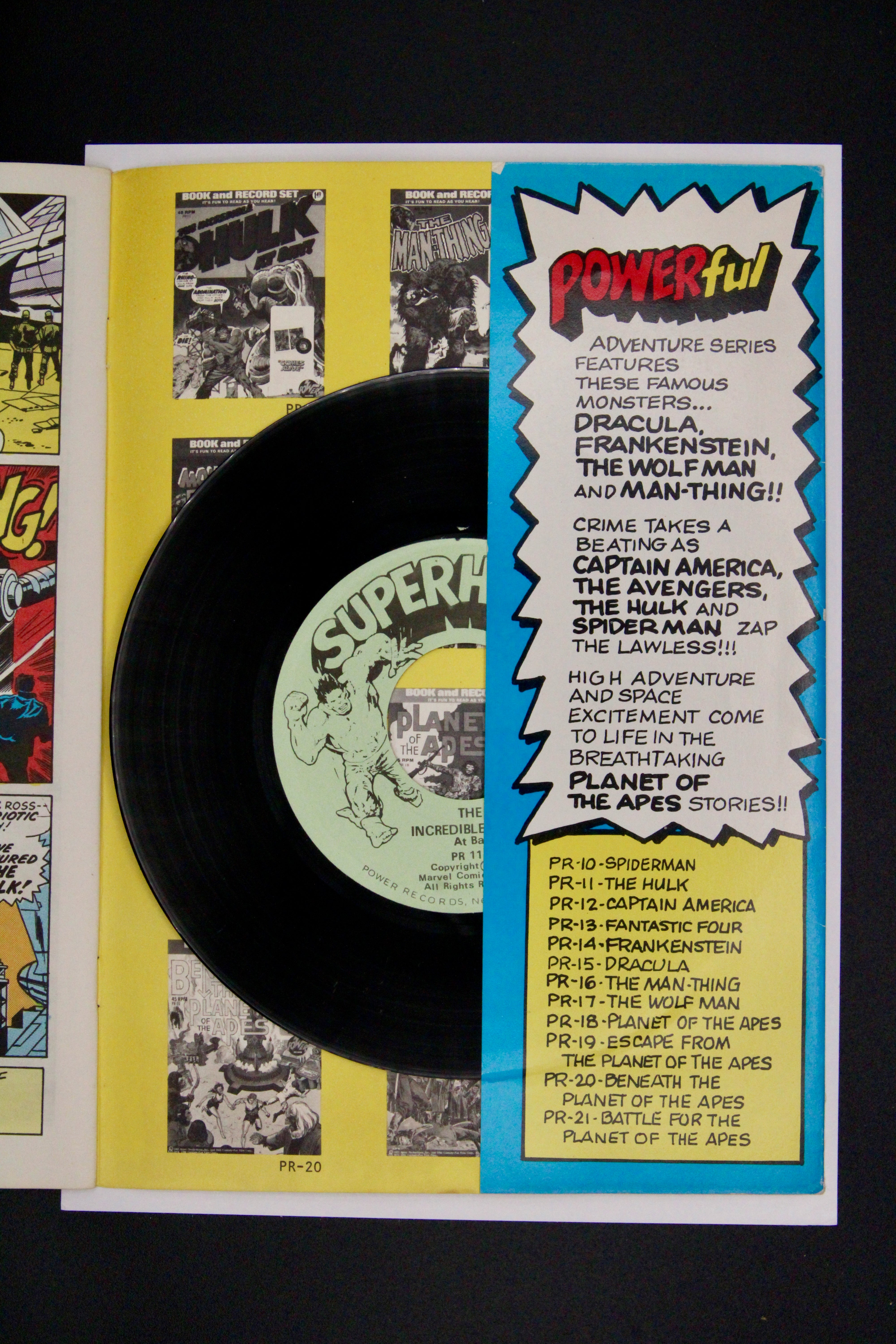Book and Record Set : The Incredible Hulk at Bay! #PR-11 – Peter Pan Records (19