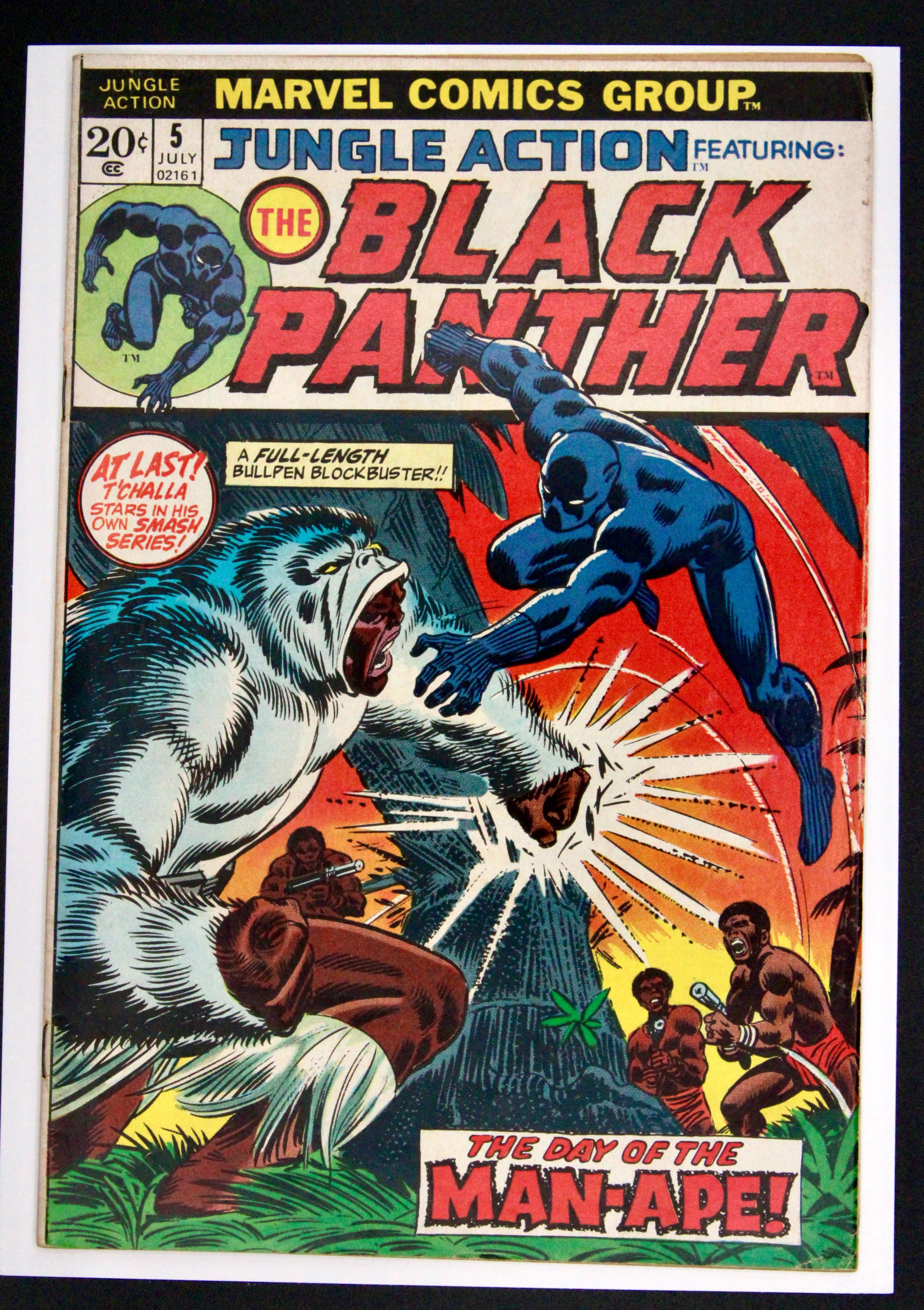Jungle Action : Black Panther #5 – Marvel (1973) 1st Solo Story FN/VF